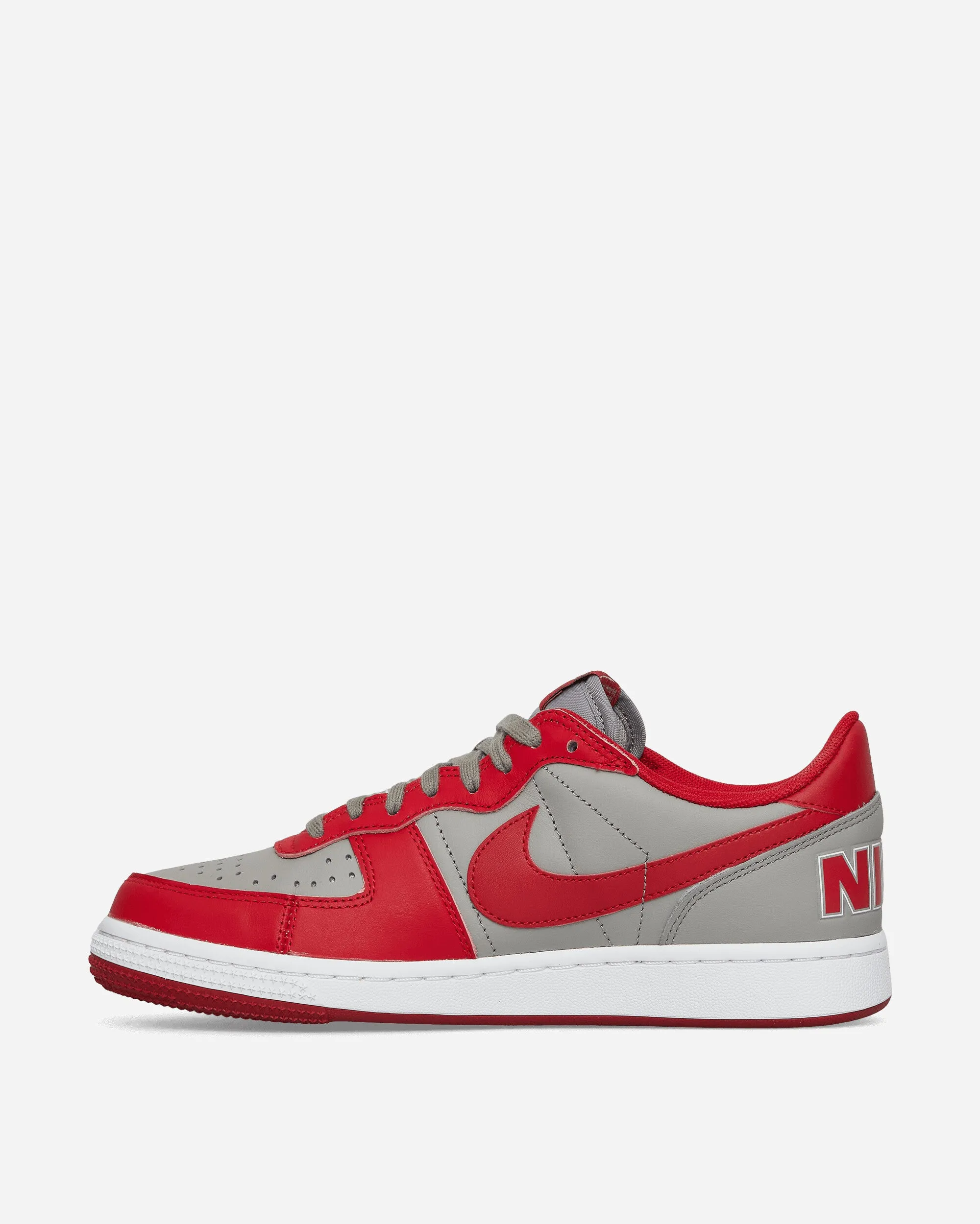 Sporty Style Terminator Low Sneakers Medium Grey / Varsity Red