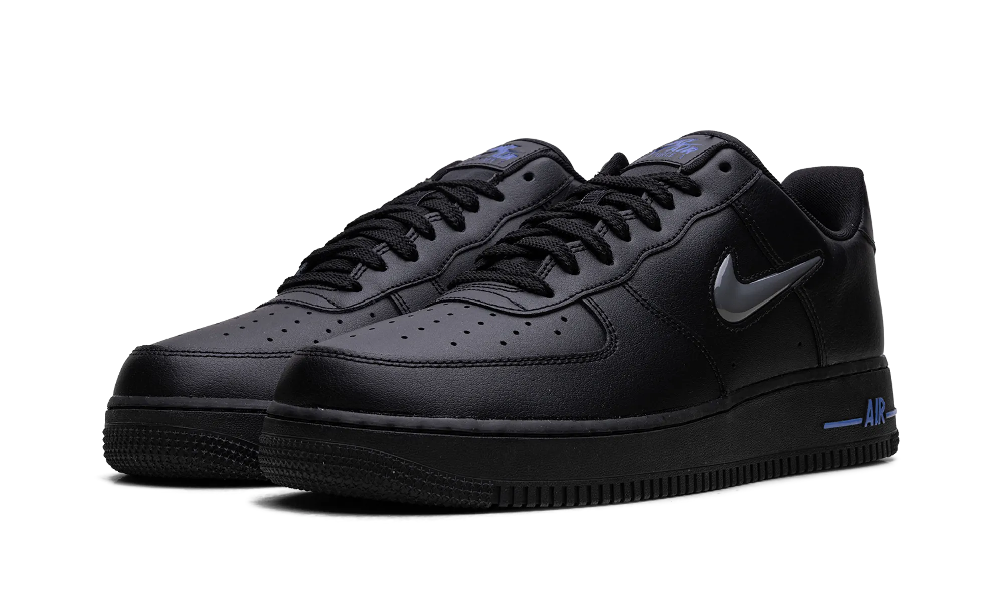 Sculpted durability Air Force 1 Jewel "Black / Dark Grey"