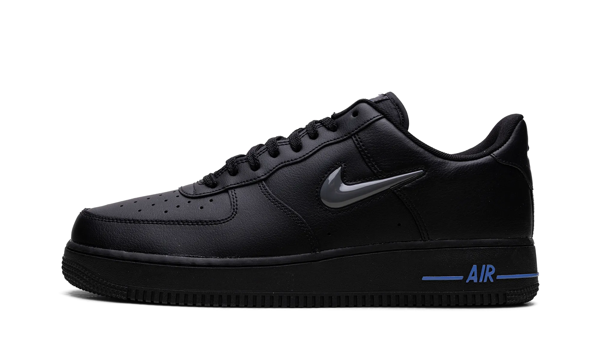 Air Force 1 Jewel "Black / Dark Grey" TPE Injection Midsole Arch Contour Design