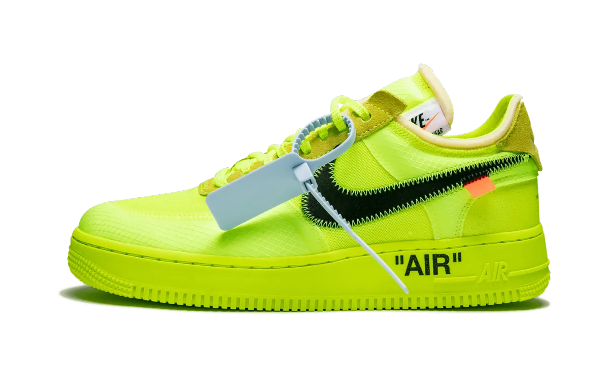 Slip Resistant Surface Comfort Ankle Support The 10: Air Force 1 Low "Off-White Volt"