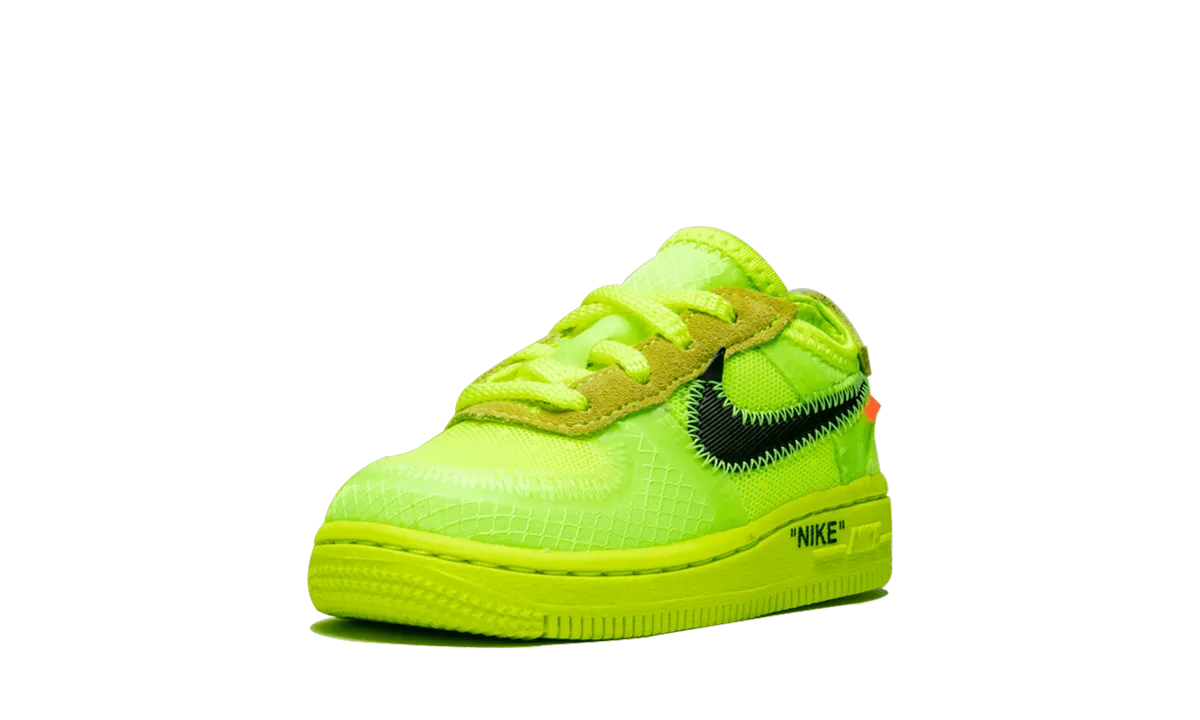 The 10: Air Force 1 (TD) "Off-White Volt" Comfortable Stretch Rubber Traction