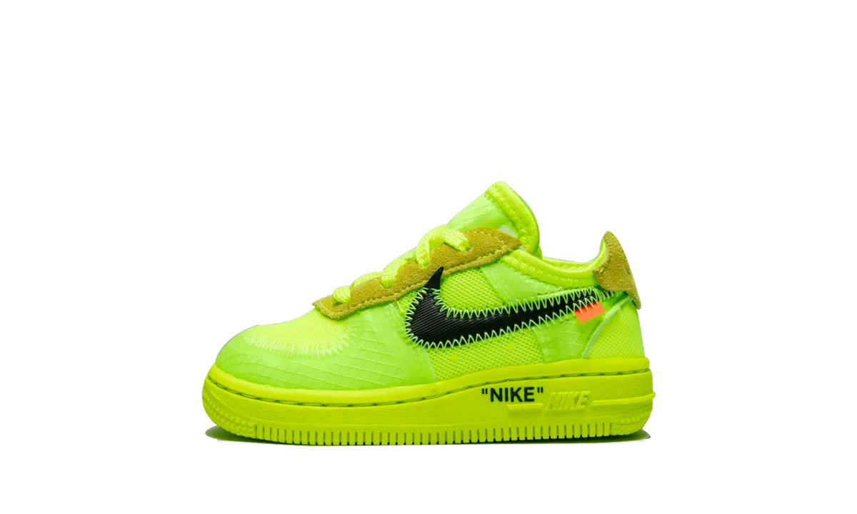 Easy Steps Ventilated Tongue The 10: Air Force 1 (TD) "Off-White Volt"