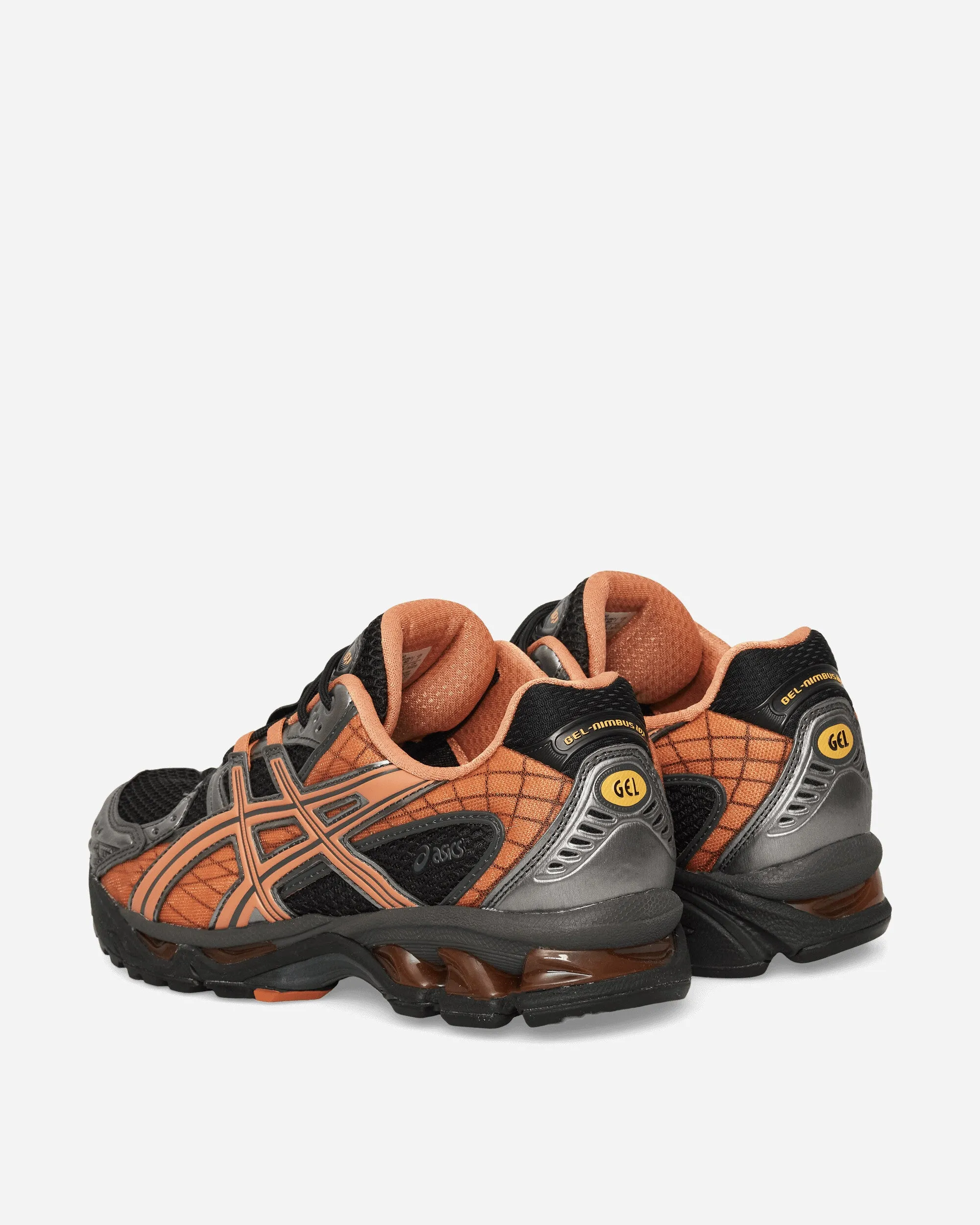 Back Tab Aerodynamic Structure GEL-Nimbus 10.1 Sneakers Black / Rust Orange