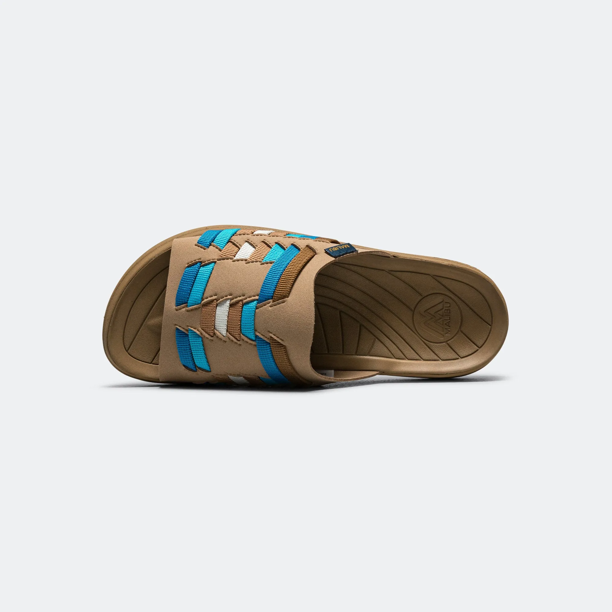 Smooth Walk Thunderbird Slide - Beige/Blue-Coyote
