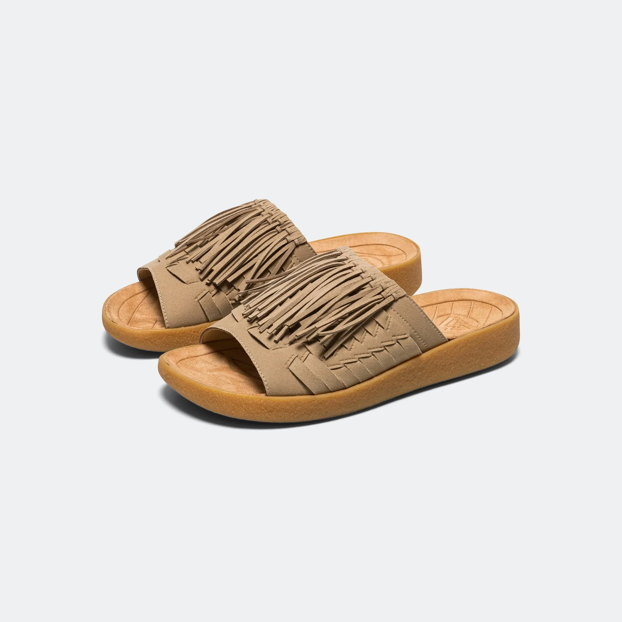 Move Easy Toe Post Design Thunderbird Thatch Slide - Taupe/Tan