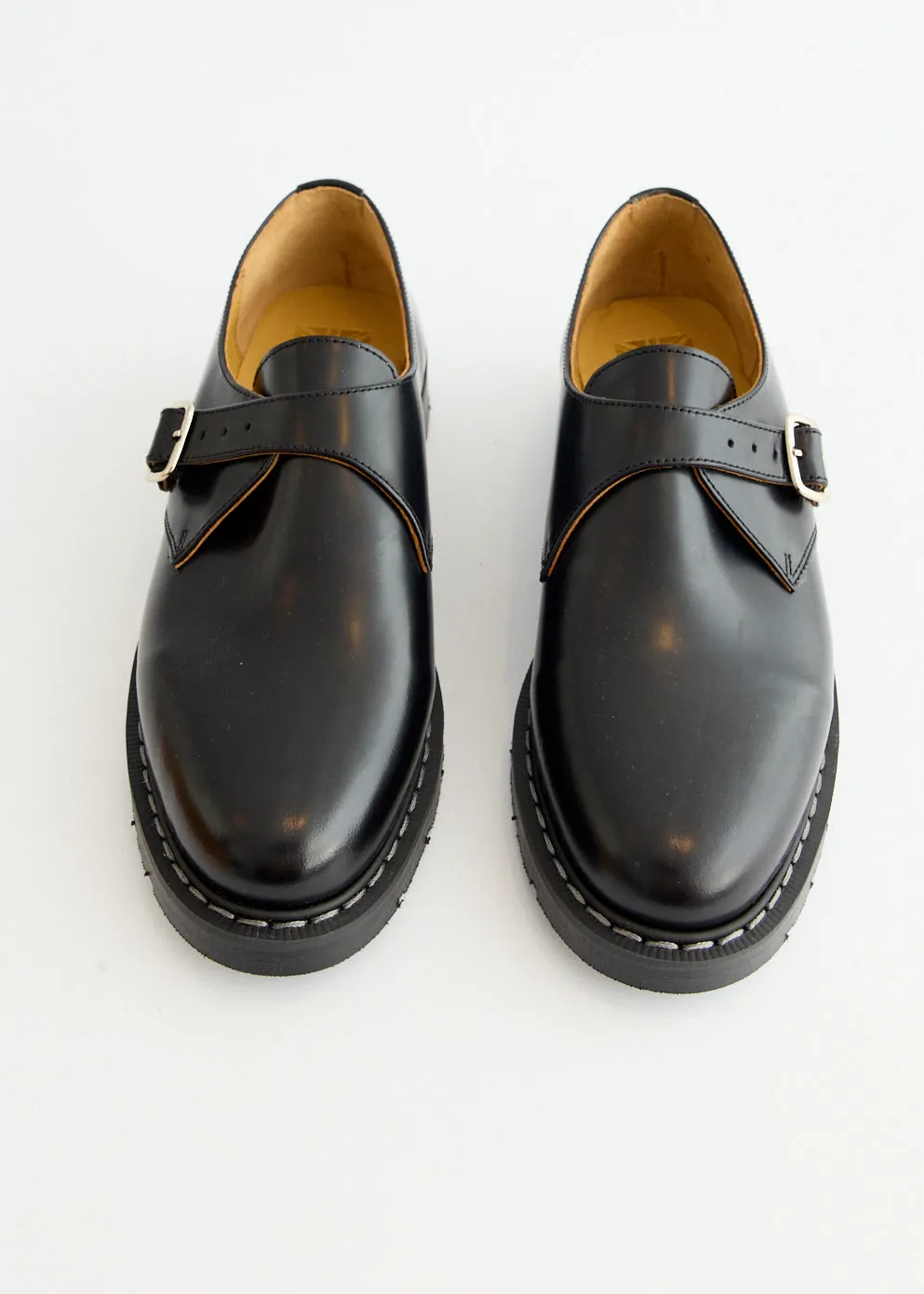 Black Hi-Shine Monk Shoes All Night Office use