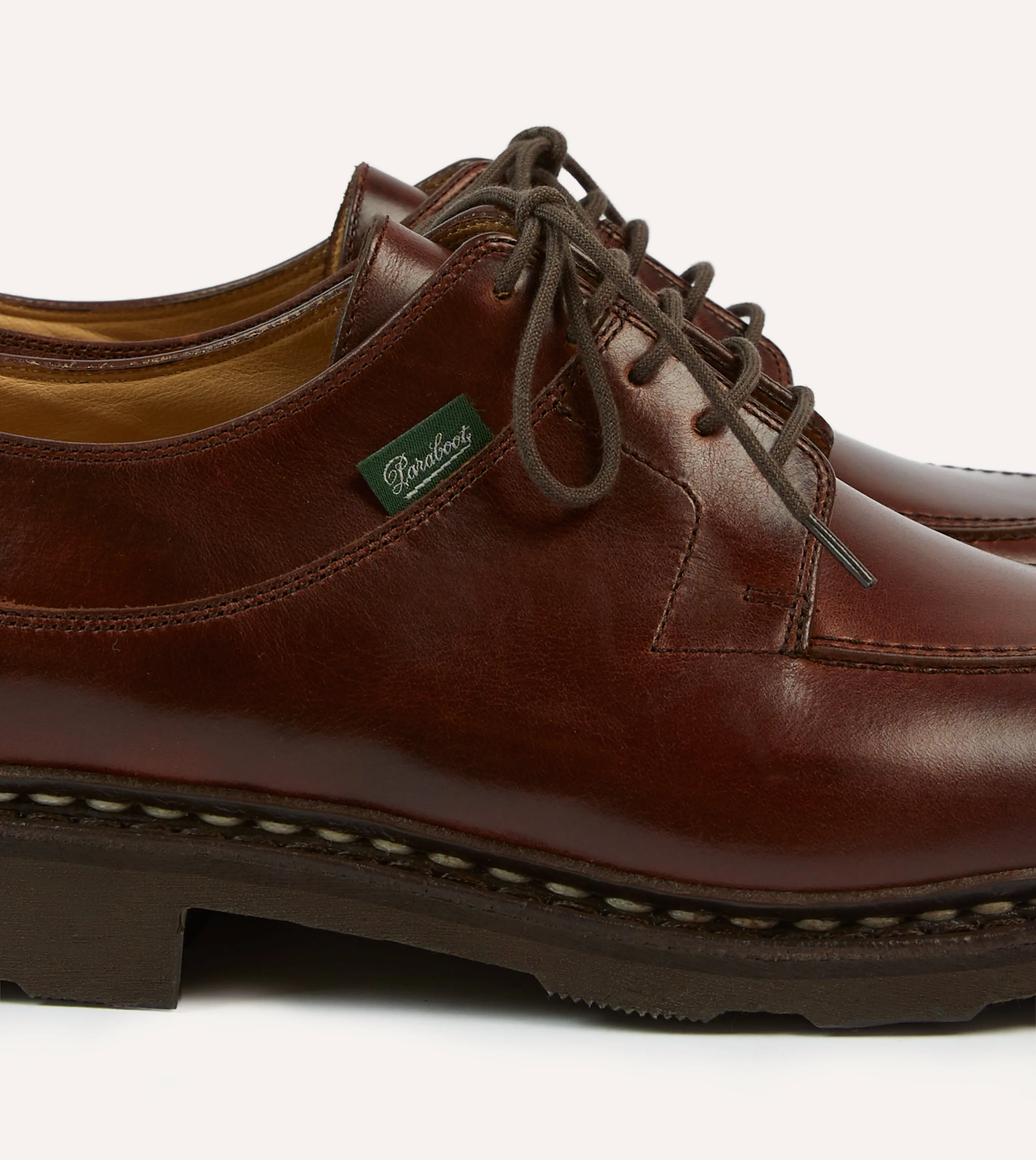 Paraboot Avignon Brown Leather Derby Shoe All Week Use