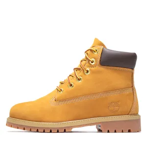 Stud Look Hiking Comfort Timberland 6" Lace Up Waterproof Boot (GS) - Wheat