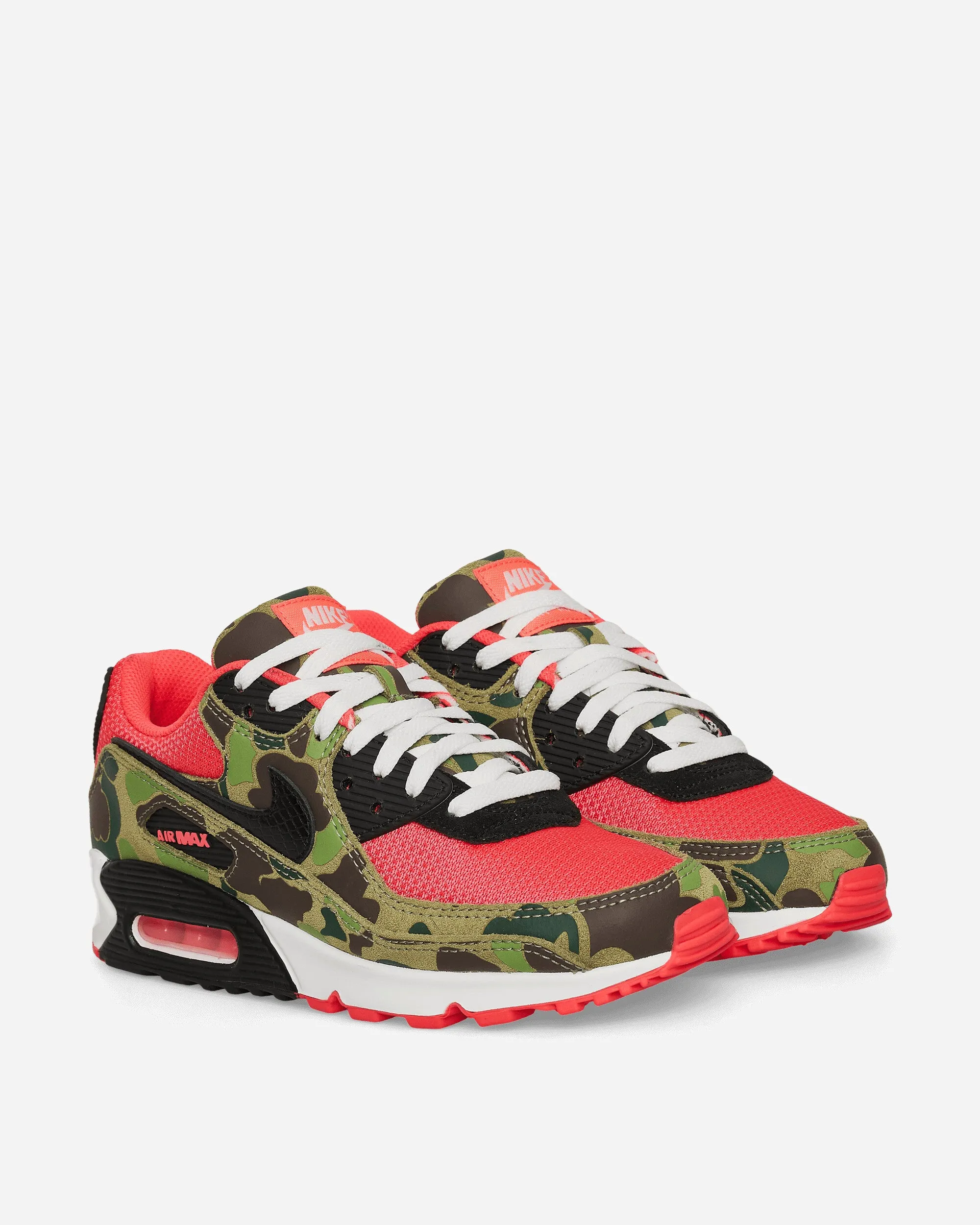 Soft Lining Air Max 90 Sneakers Dark Sage / Solar Red