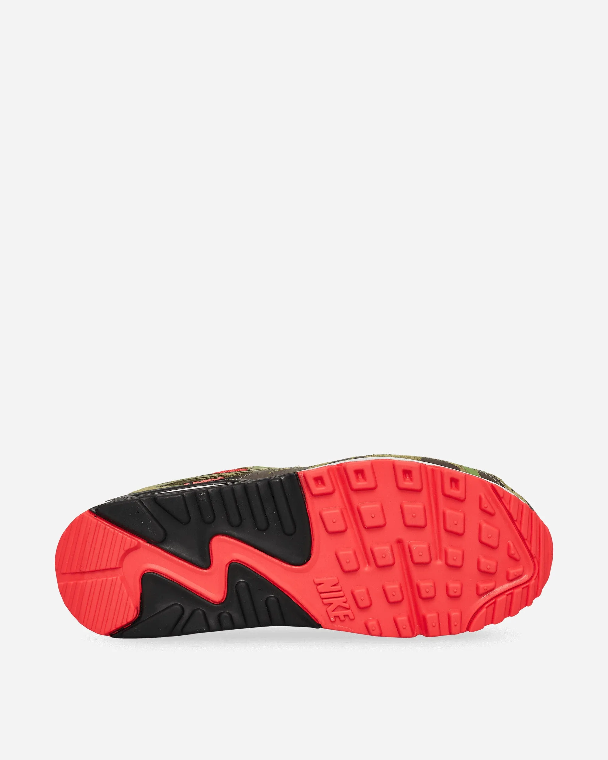 Air Max 90 Sneakers Dark Sage / Solar Red Stylish Flex Abrasion Proof Toe Guard