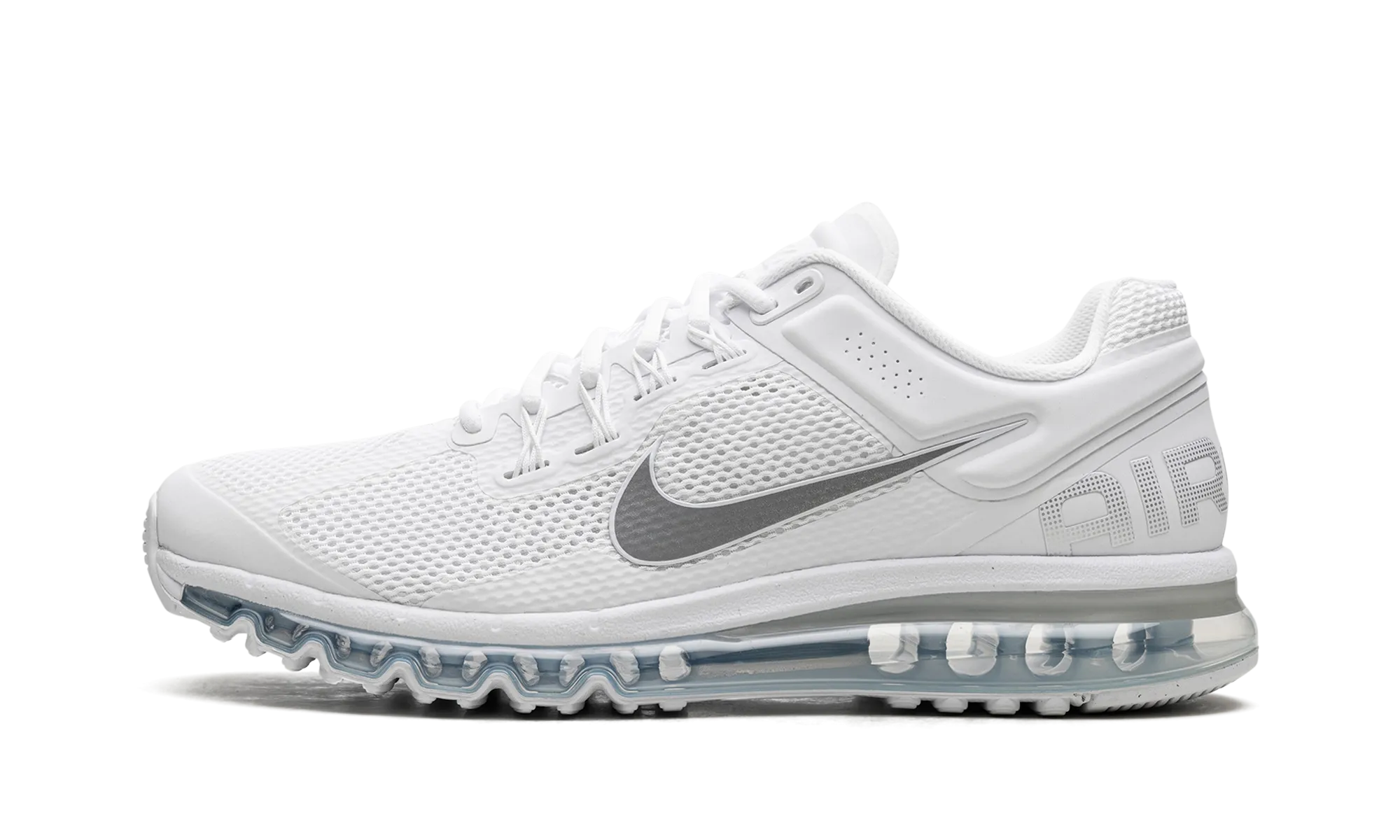 Air Max 2013 "White / Silver" water - resistant running option running in the mountains