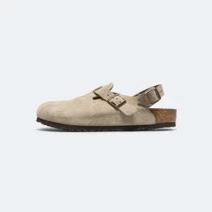 Tokio - Taupe Suede Leather Sweat Wicking
