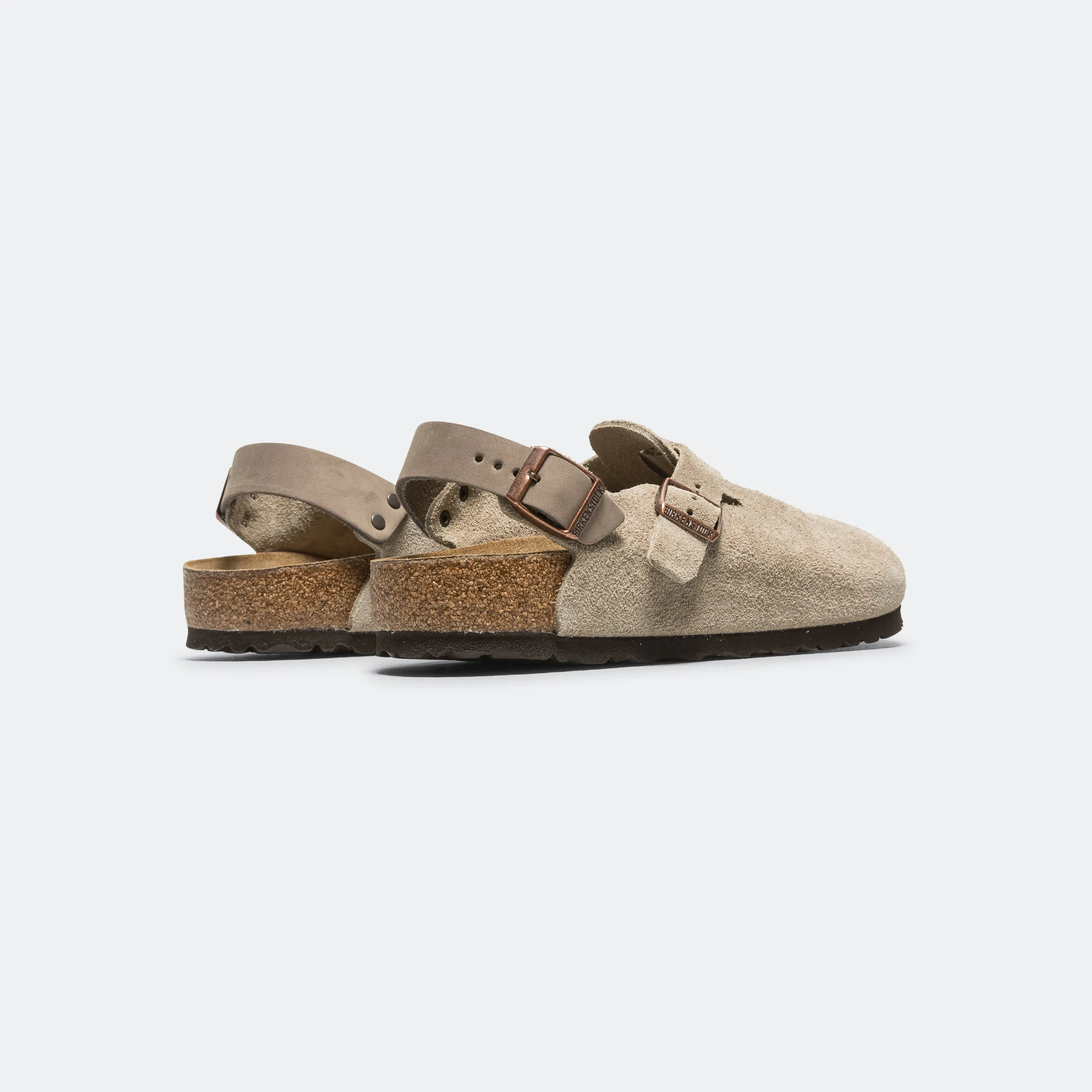 Tokio - Taupe Suede Leather Easy Entry Everyday Comfort
