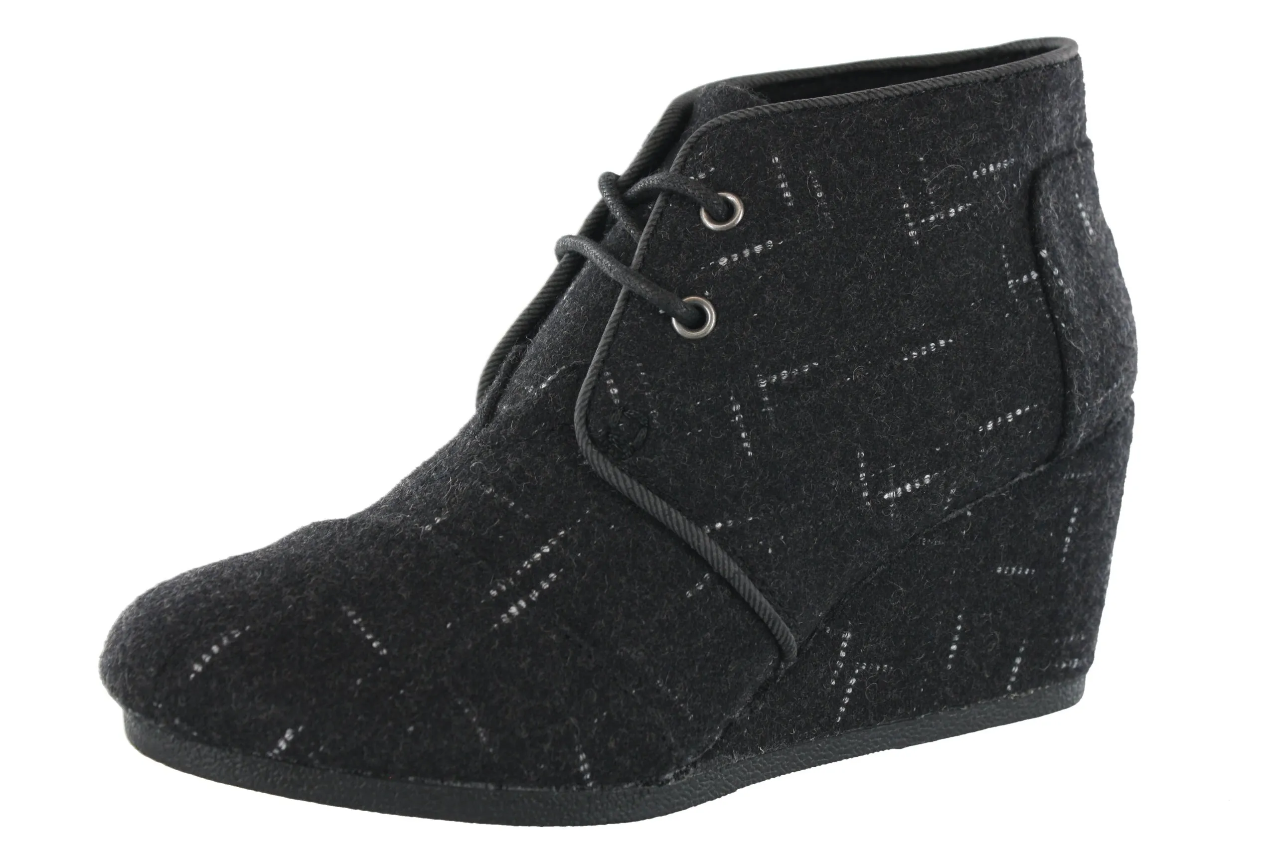 Toms Women Desert Wedge Lace Up Booties Fashion Heels for Party