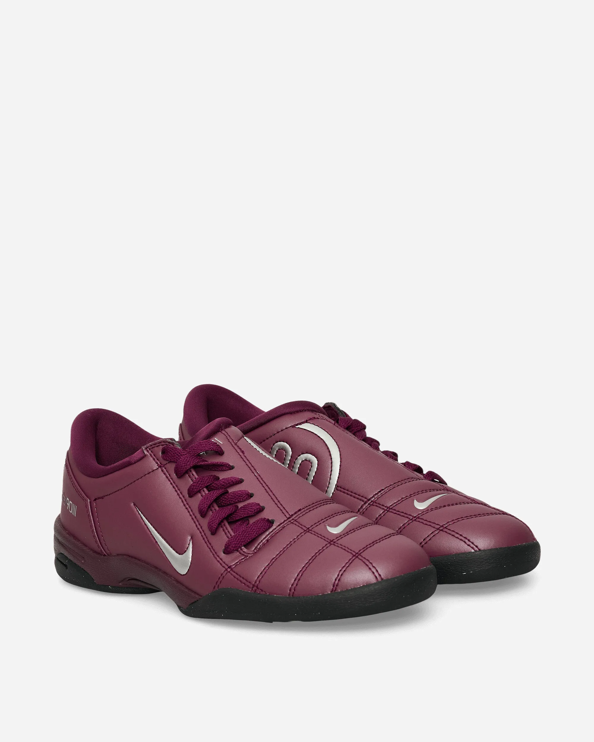 Elastic Gusseted Tongue Shock Absorbing Foam Total 90 Sneakers Bordeaux / Metallic Silver