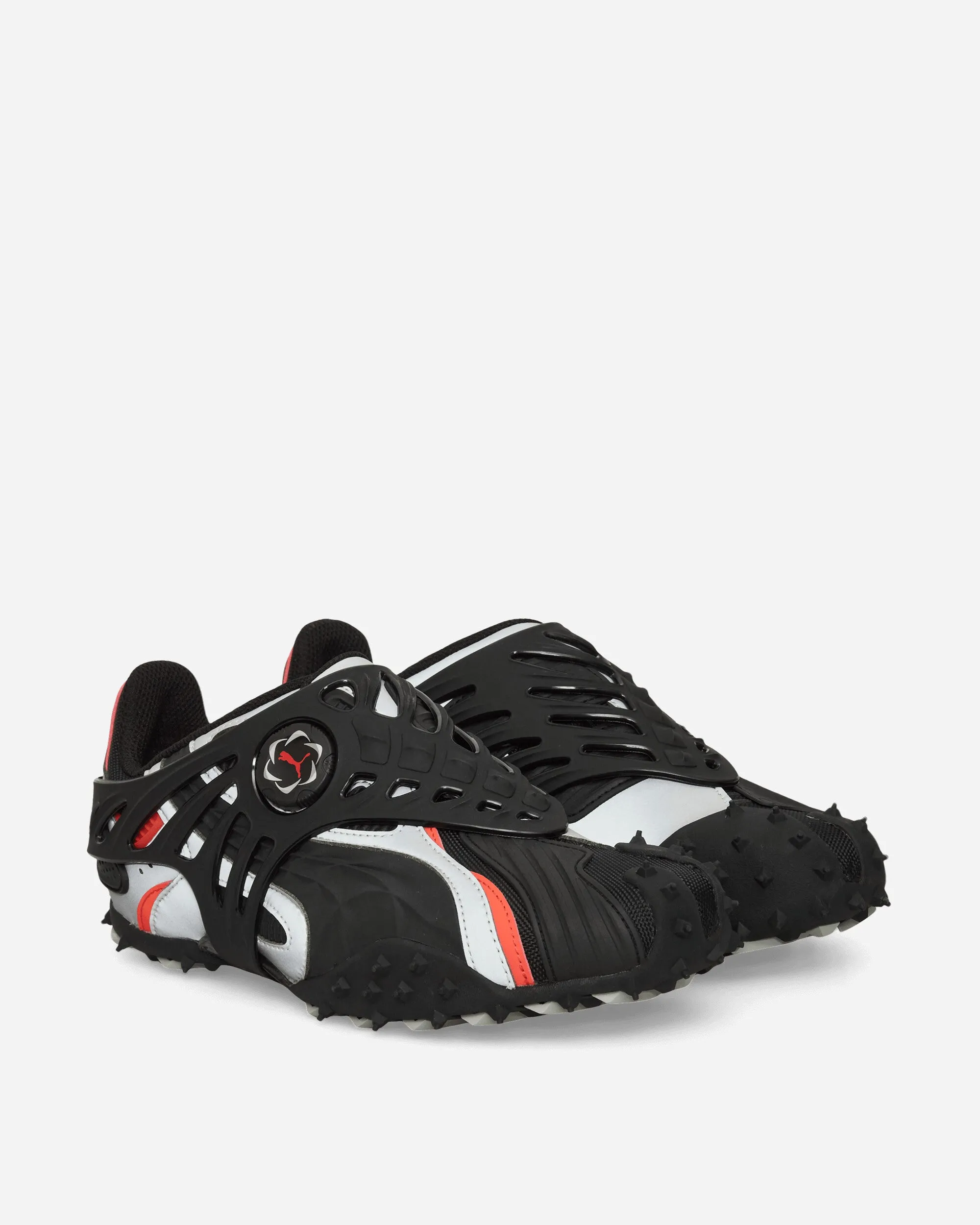 A$AP Rocky Mostro Gabbia Leather Sneakers Black / Silver Shock Dispersing Plate Low Profile