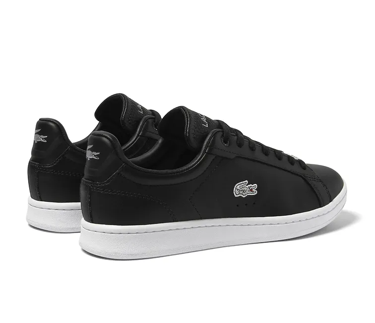 Women's Lacoste Carnaby Pro 123 1 (Black/Silver) Sport Fit