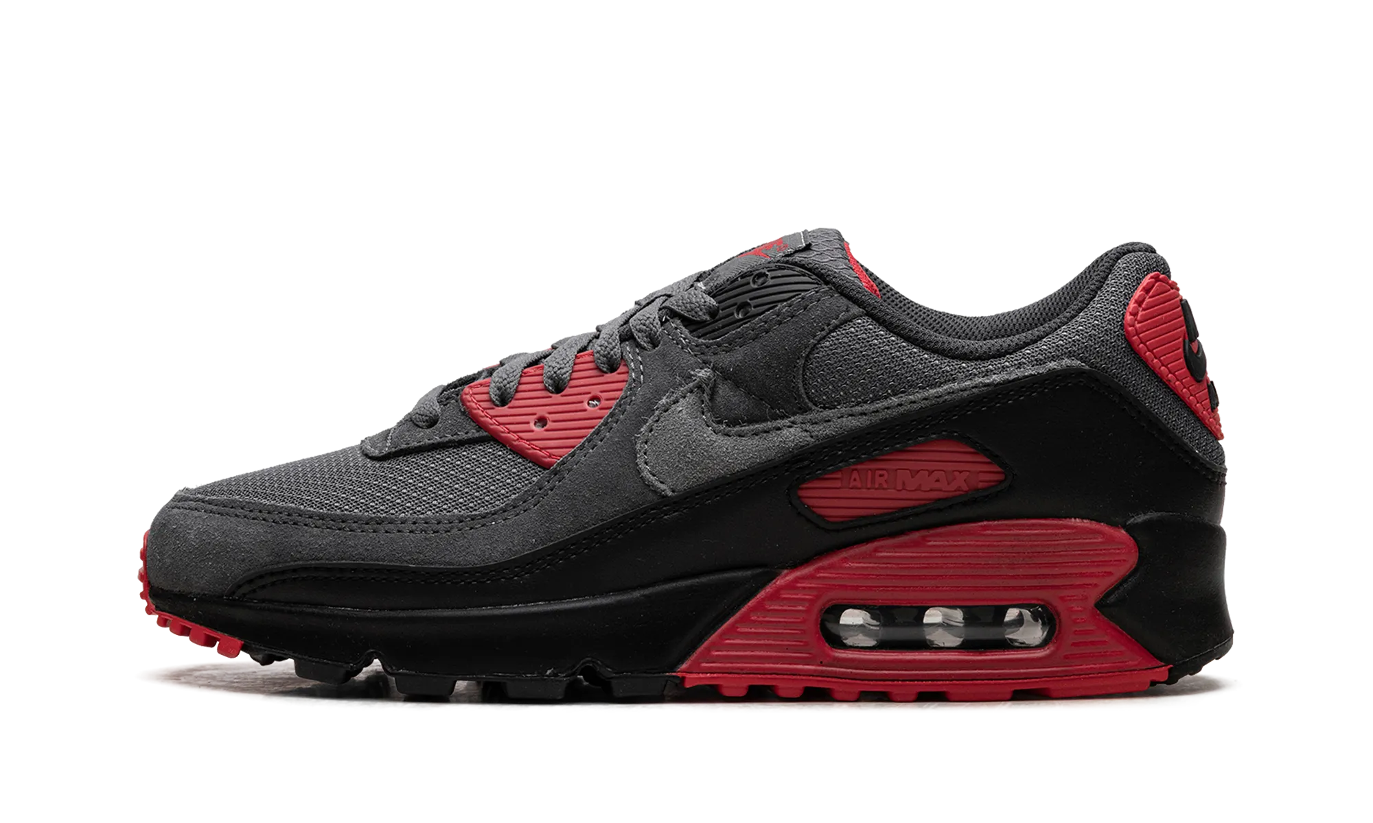 marathon runners' shoes Air Max 90 "Smoke Grey Fire Red"