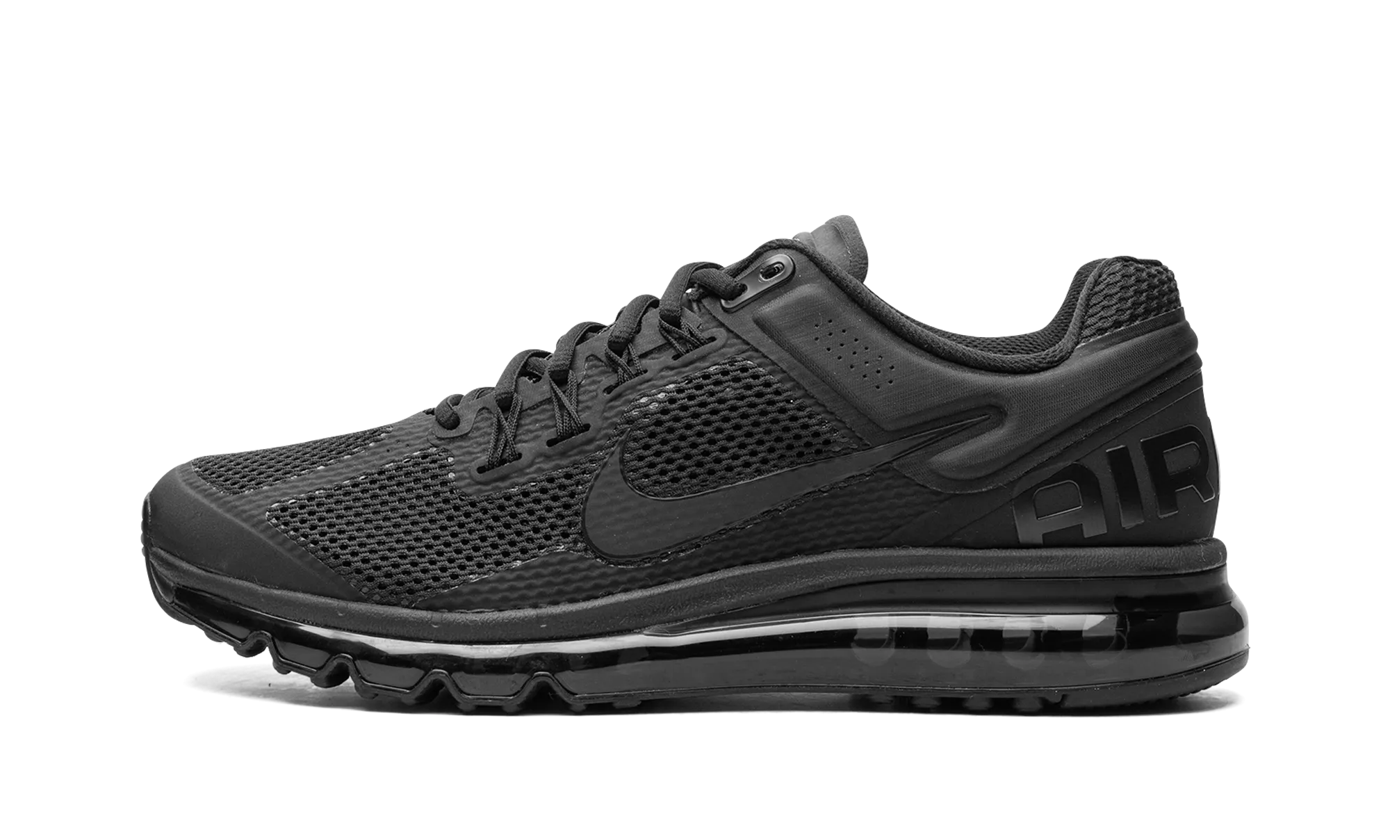 Air Max 2013 "Triple Black" padded collar shoes