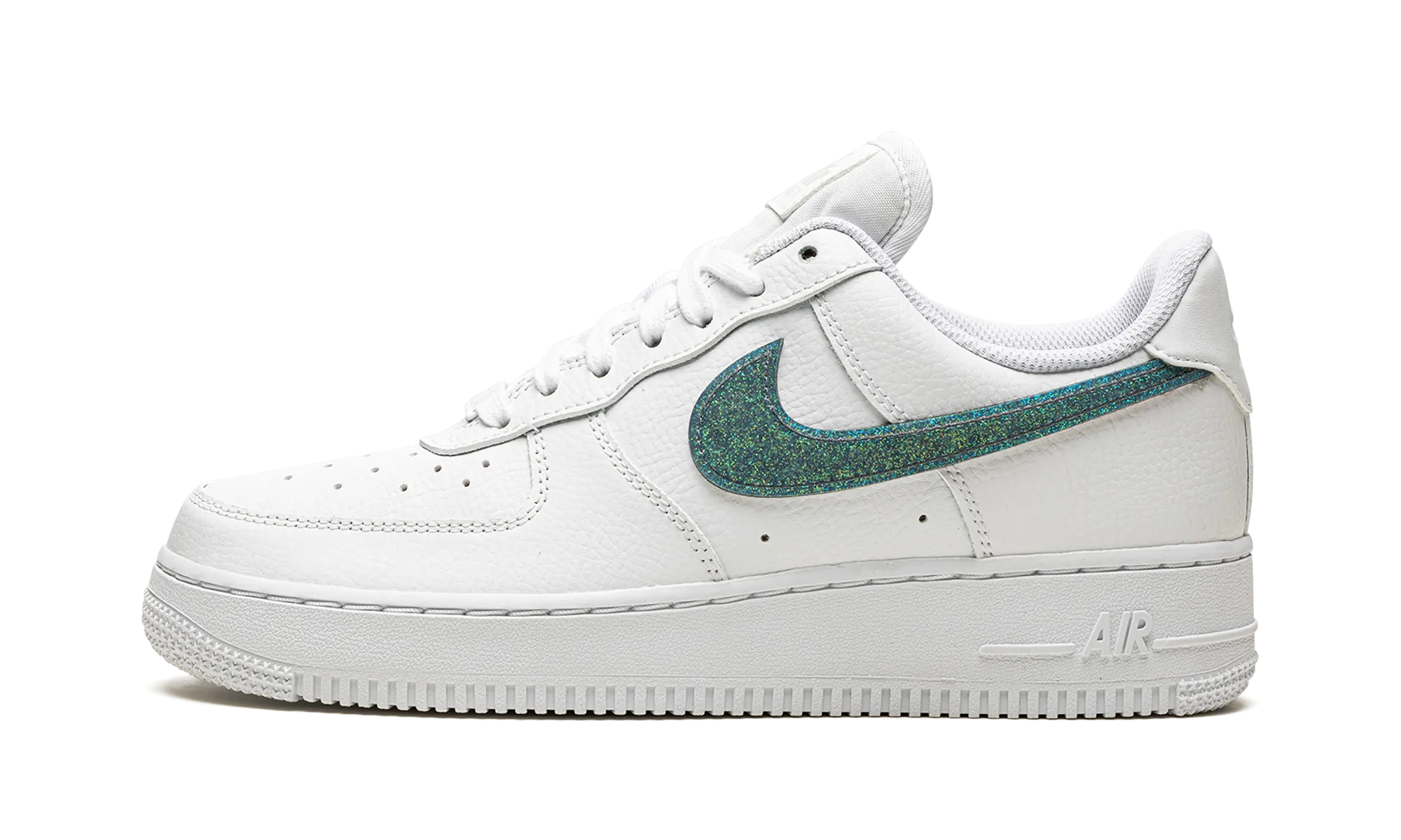 High arch support AIR FORCE 1 '07 ESS WMNS "Glitter Swoosh - Celery"
