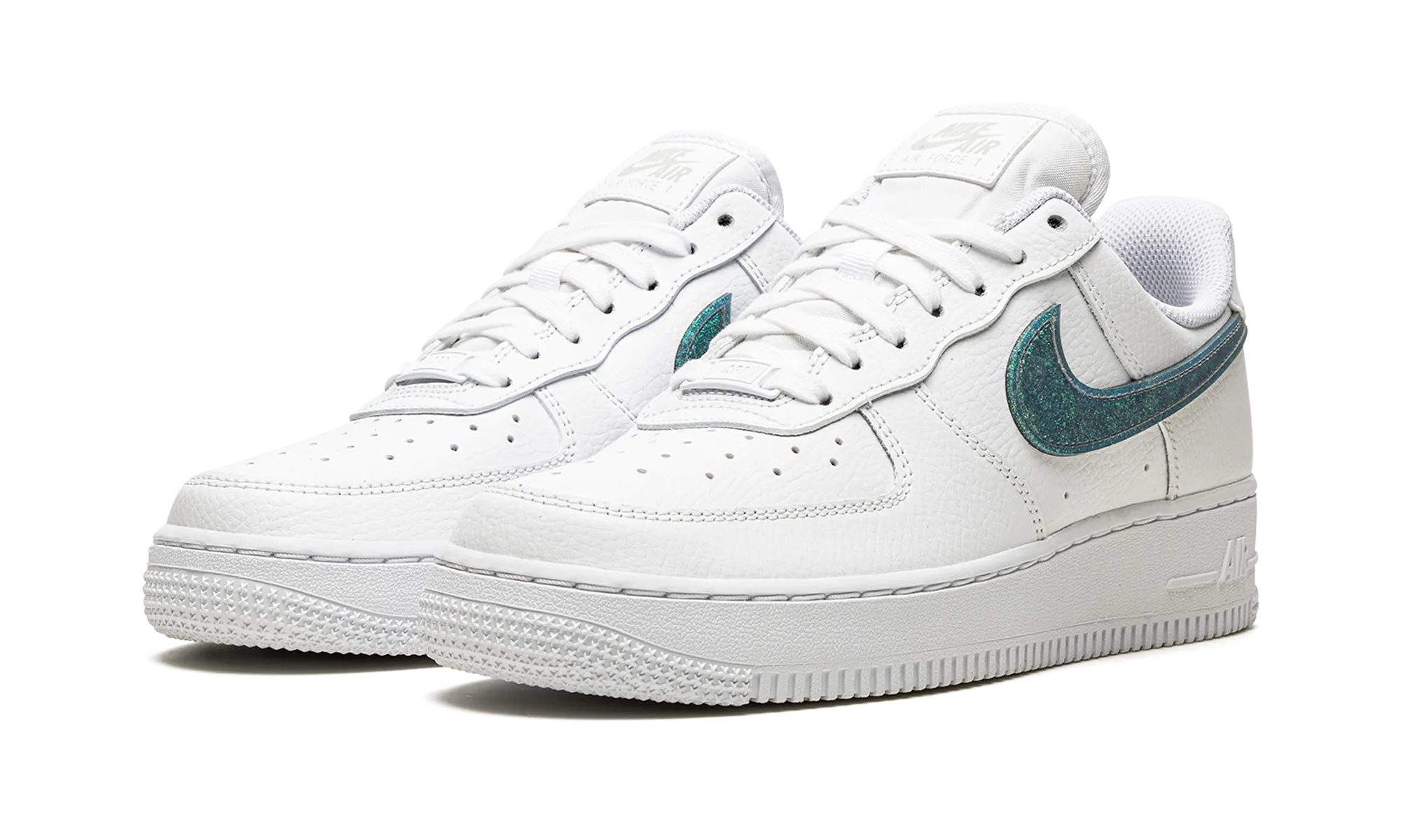 Comfortable to wear Mesh AIR FORCE 1 '07 ESS WMNS "Glitter Swoosh - Celery"