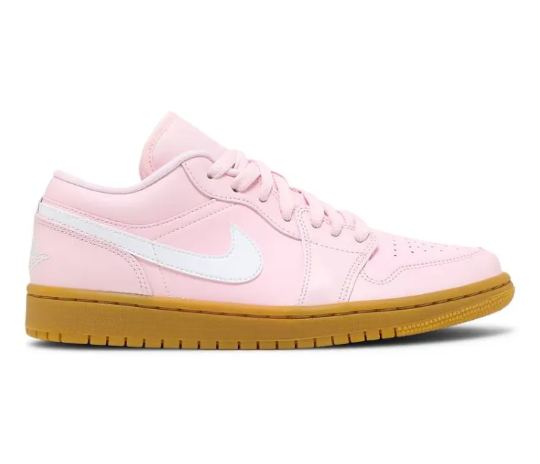 Women's Nike Air Jordan 1 Low (Arctic Pink/Gum) Flexibility Boost