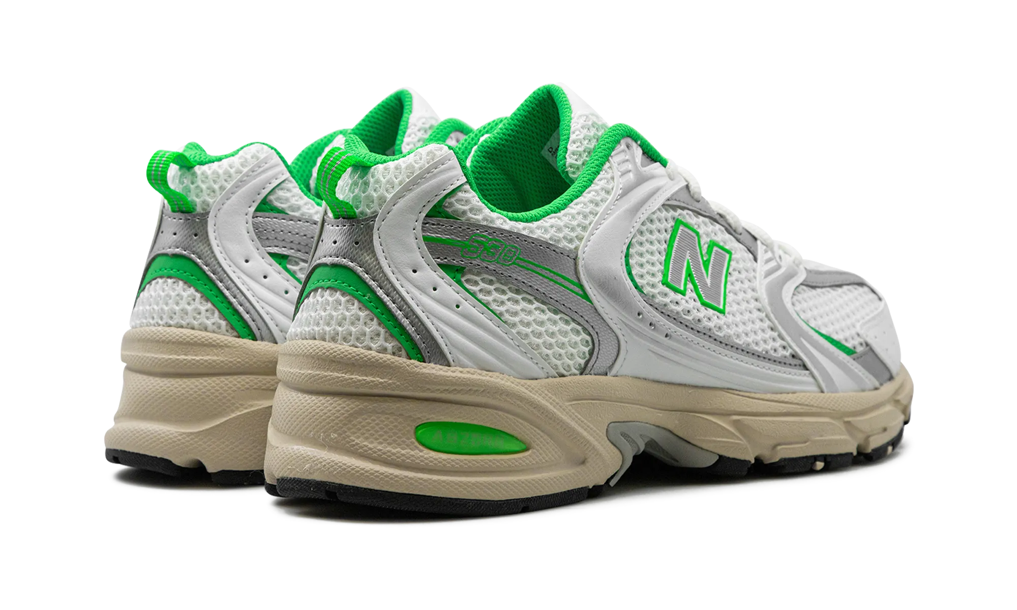 530 "White / Palm Leaf" removable - insole shoes classic - design shoes