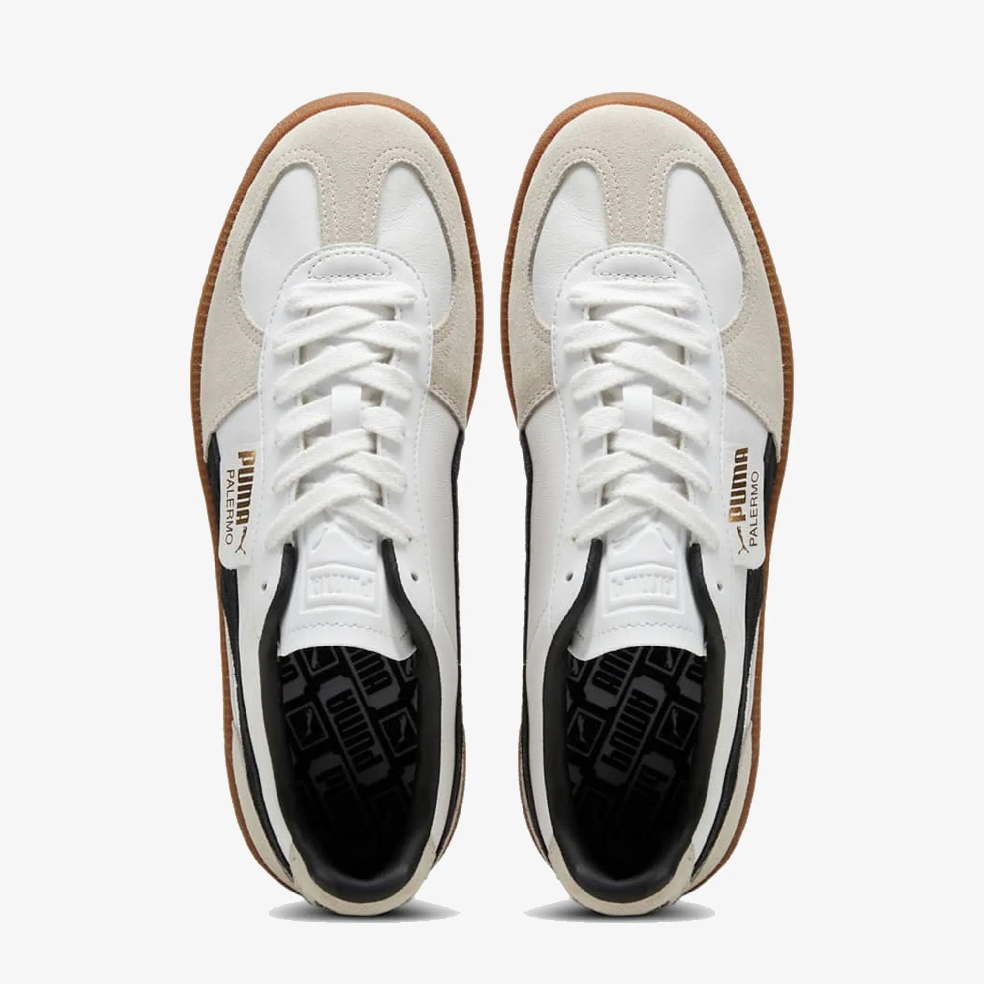 PUMA | PALERMO LTH { WHITE\VAPOR GRAY-GUM Motion Ease