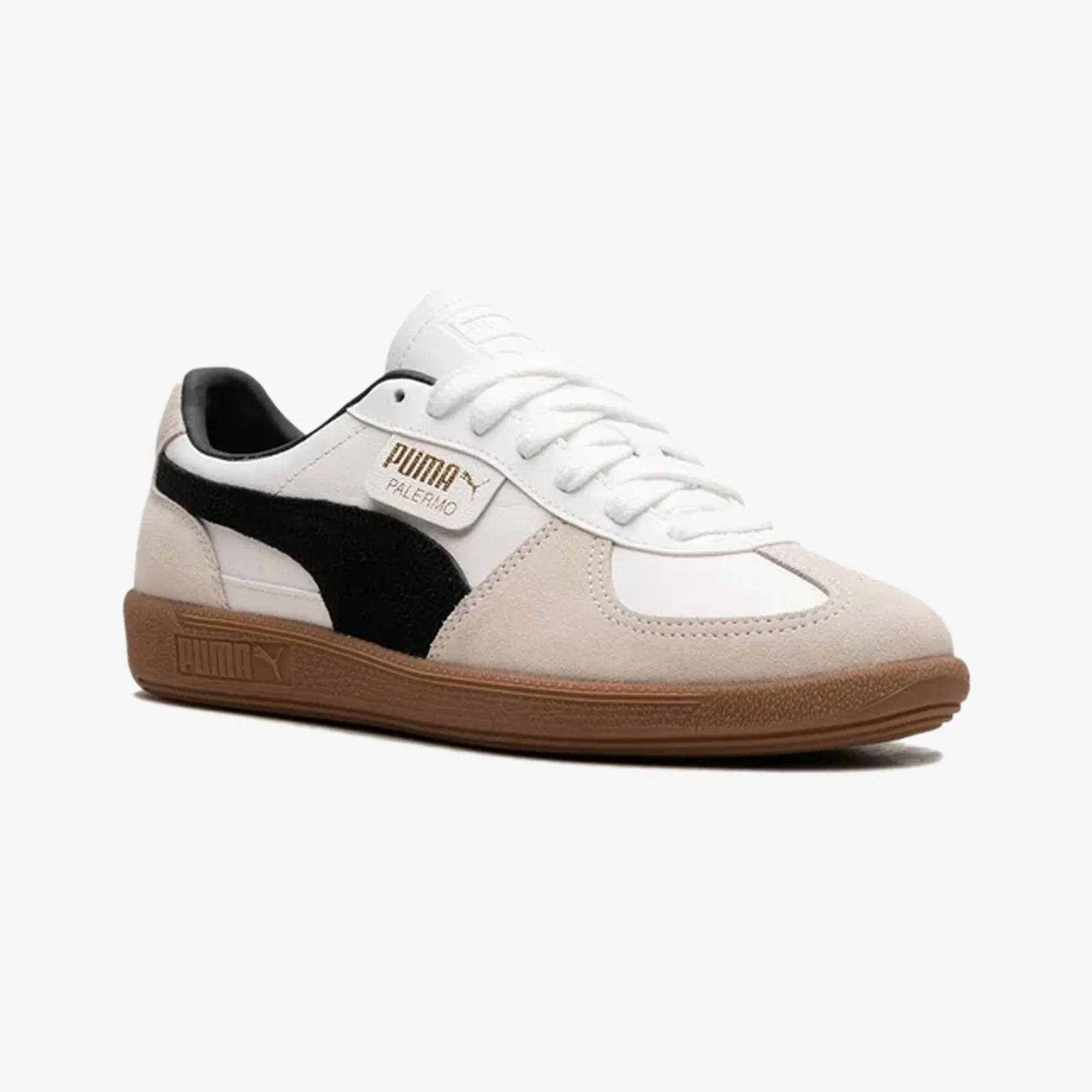 PUMA | PALERMO LTH { WHITE\VAPOR GRAY-GUM Walk Day
