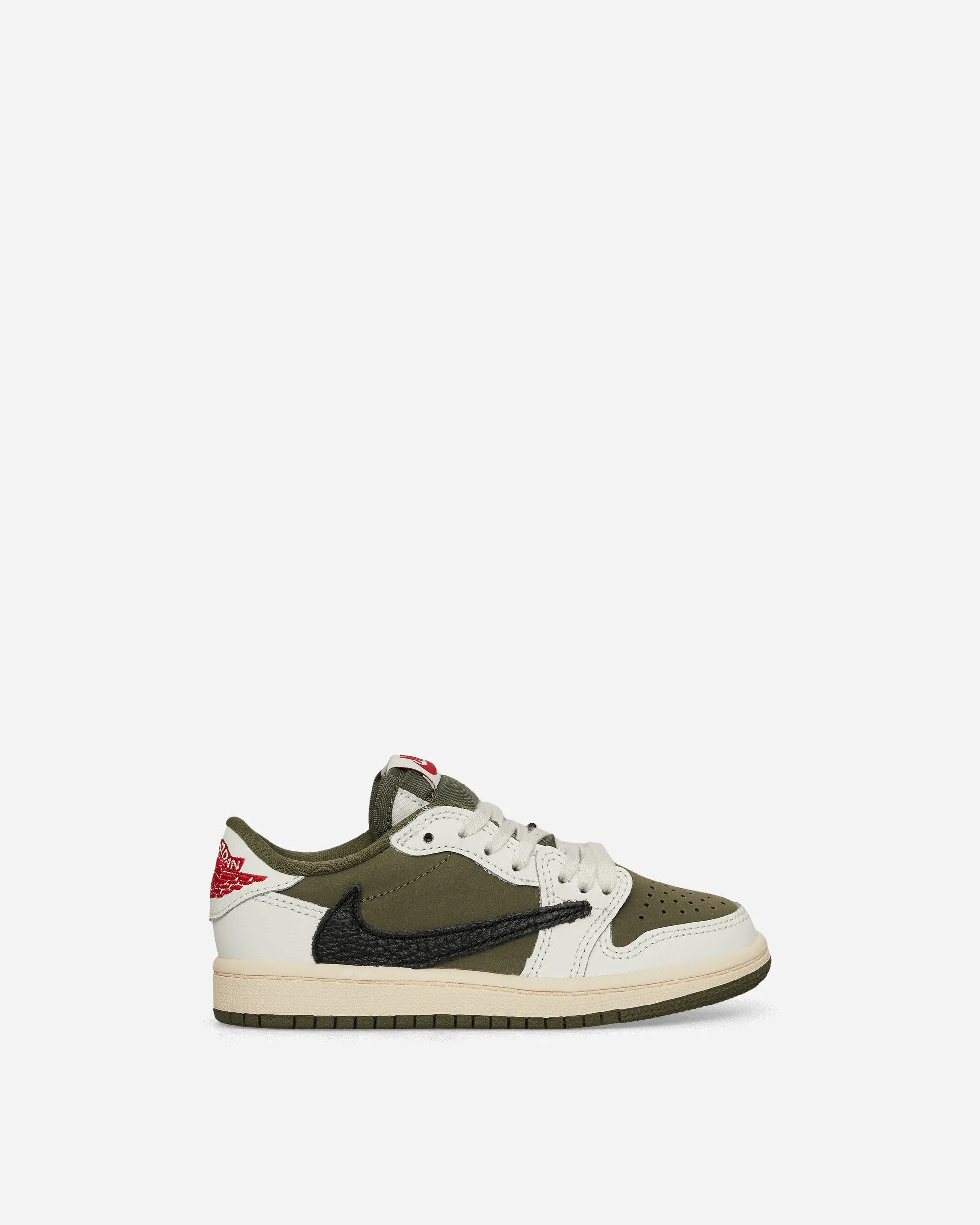 Travis Scott Air Jordan 1 Low (PS) Sneakers Medium Olive Neutral Tones
