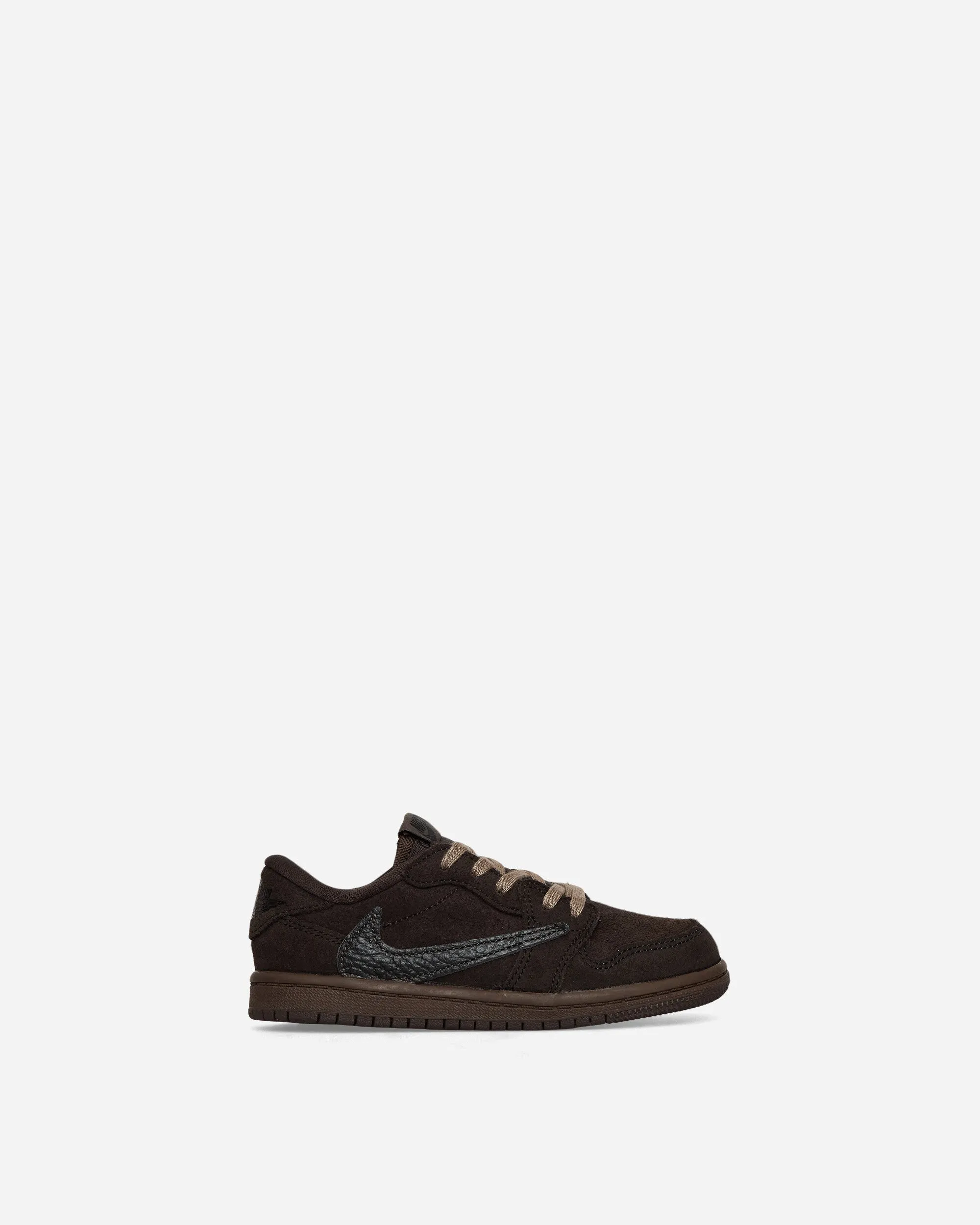 Travis Scott Air Jordan 1 Low (TD) Sneakers Velvet Brown / Dark Mocha Plush Lining Supportive structure