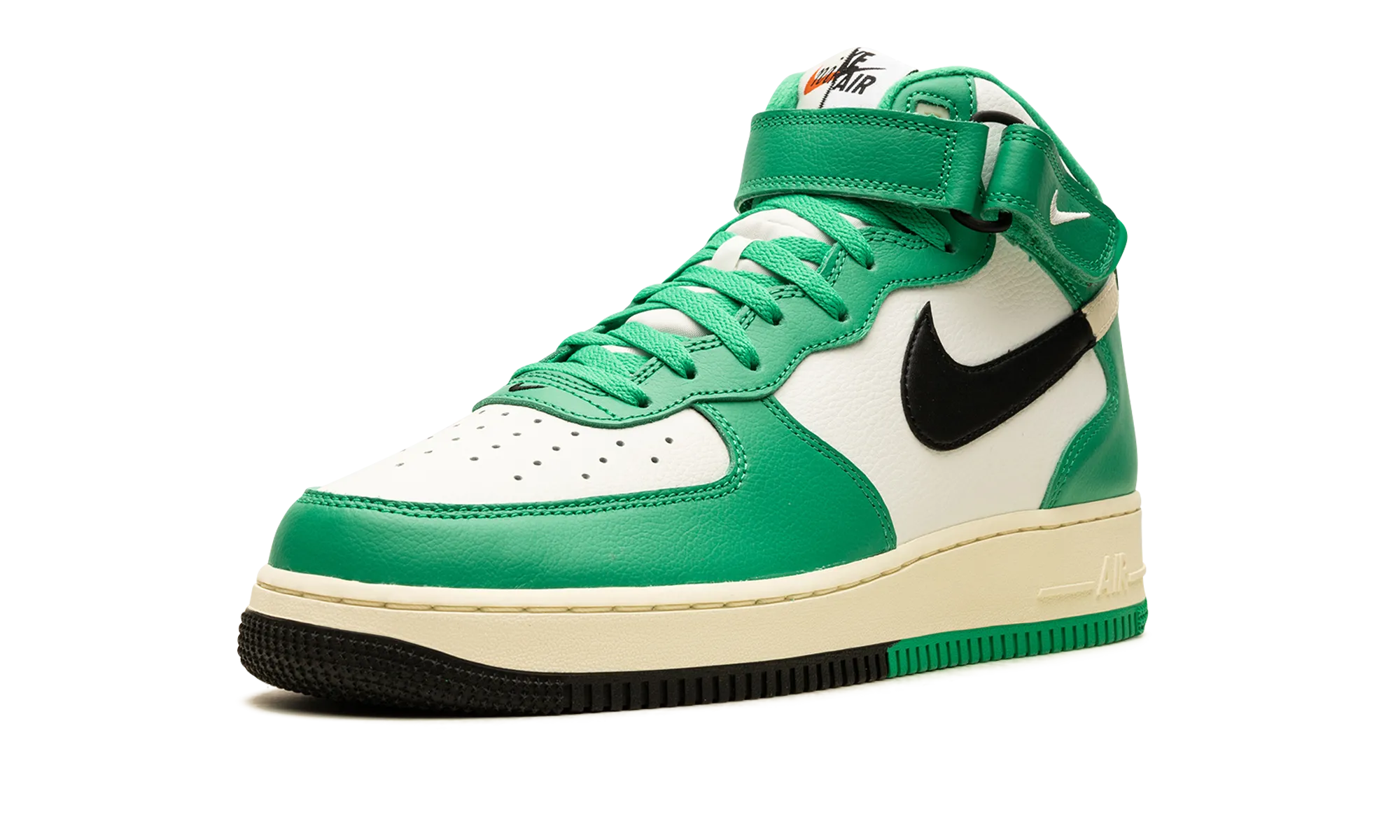 breathable vents Air Force 1 Mid "Split - Stadium Green"