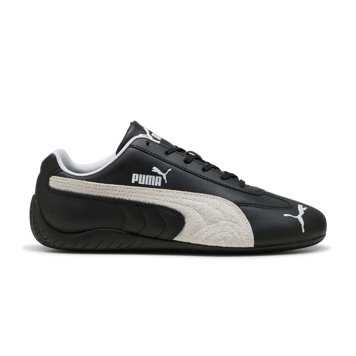 Distinctive materials kids - style Speedcat Leather 'Black White'