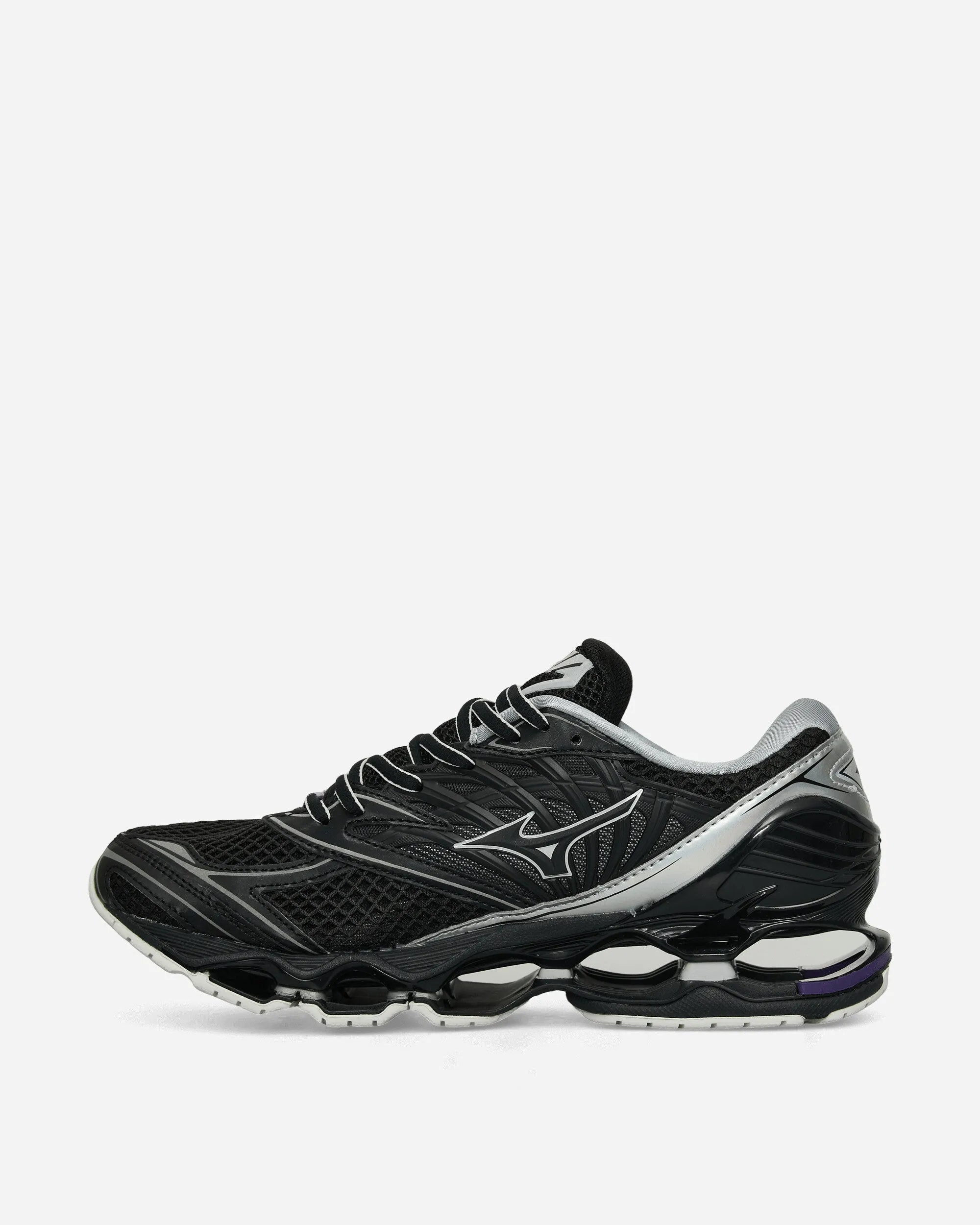 Airflow System Anatomical Footbed Shape Wave Prophecy LS Millennium Sneakers Black / Silver / Purple Haze