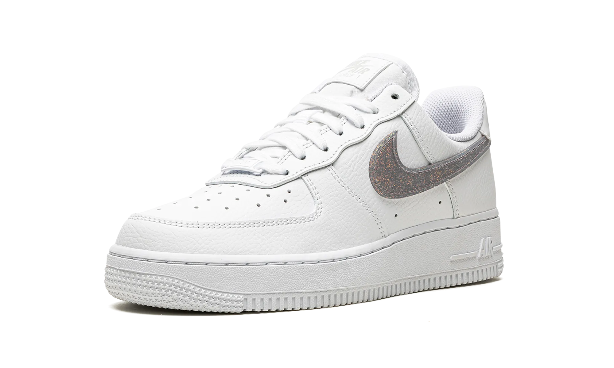 Multi directional traction Low Key AIR FORCE 1 '07 ESS WMNS "Glitter Swoosh - Canyon Purple"