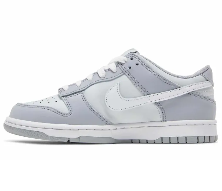 All Day Comfort Technology GS Nike Dunk Low (Two-Toned/Grey)