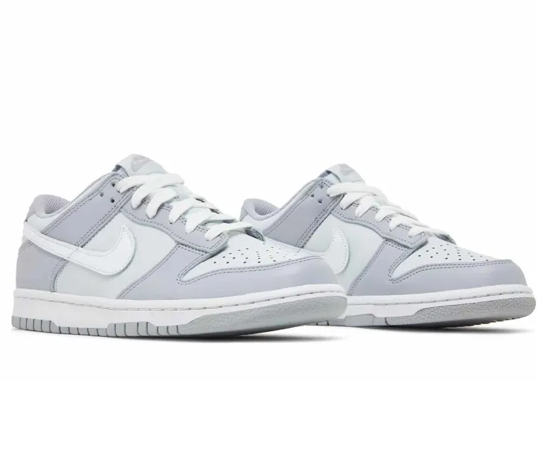 Recycled Rubber Base Smooth Movement GS Nike Dunk Low (Two-Toned/Grey)