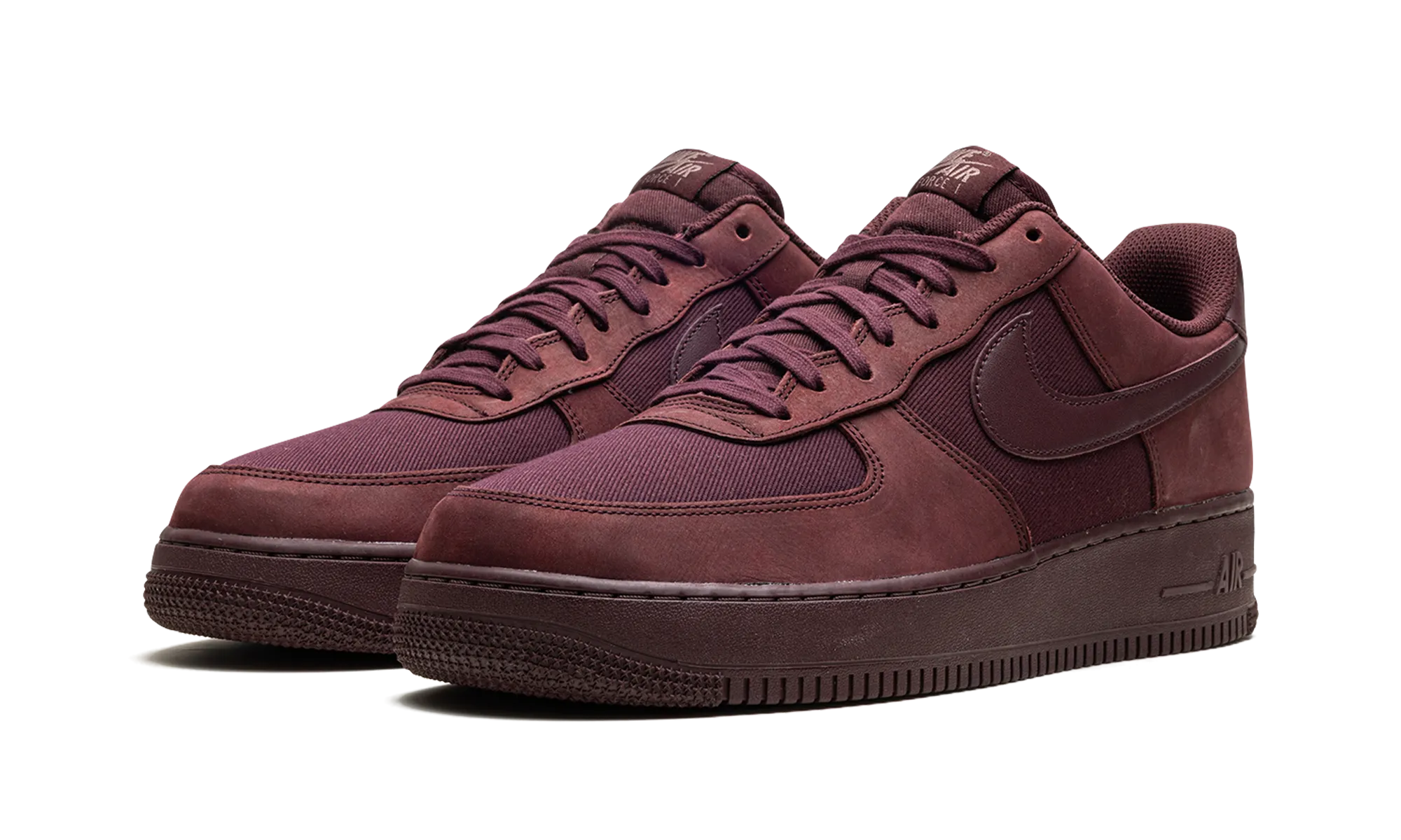 Minimalist Stitching Non Marking Sole Air Force 1 '07 Lx "Burgundy Crush"
