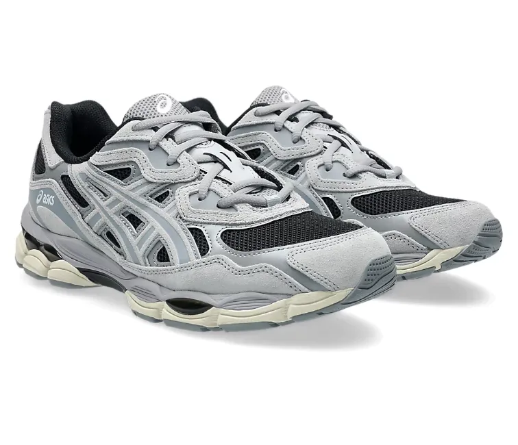 Mens Asics Gel NYC (Black/Piedmont Grey) Breathable touch Sweatproof