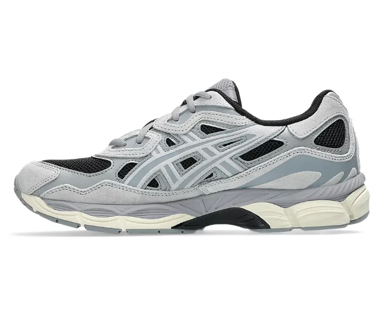 Mens Asics Gel NYC (Black/Piedmont Grey) Durable Lacing Clean Style