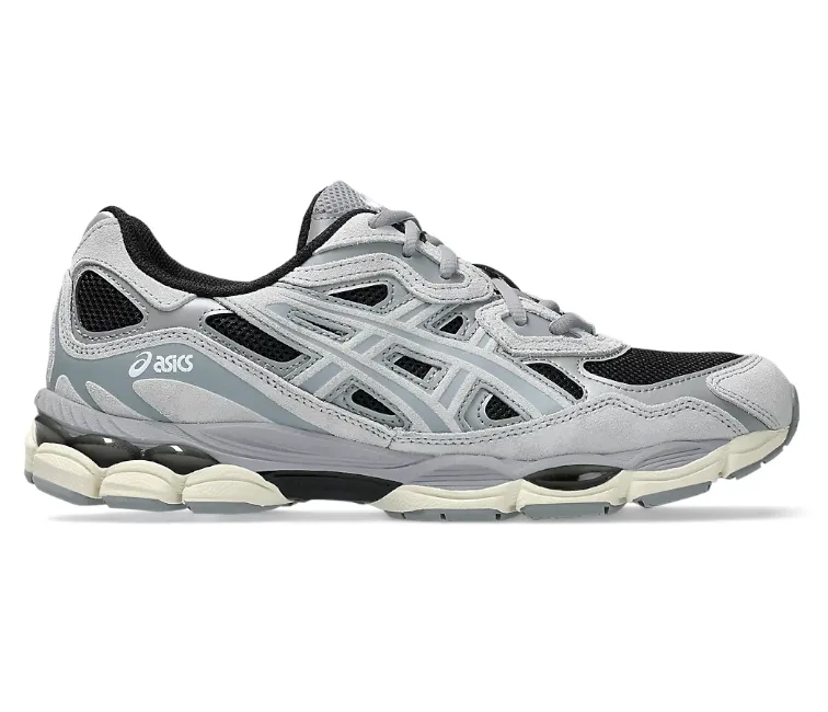 Mens Asics Gel NYC (Black/Piedmont Grey) Comfort Straps Cushion Sole