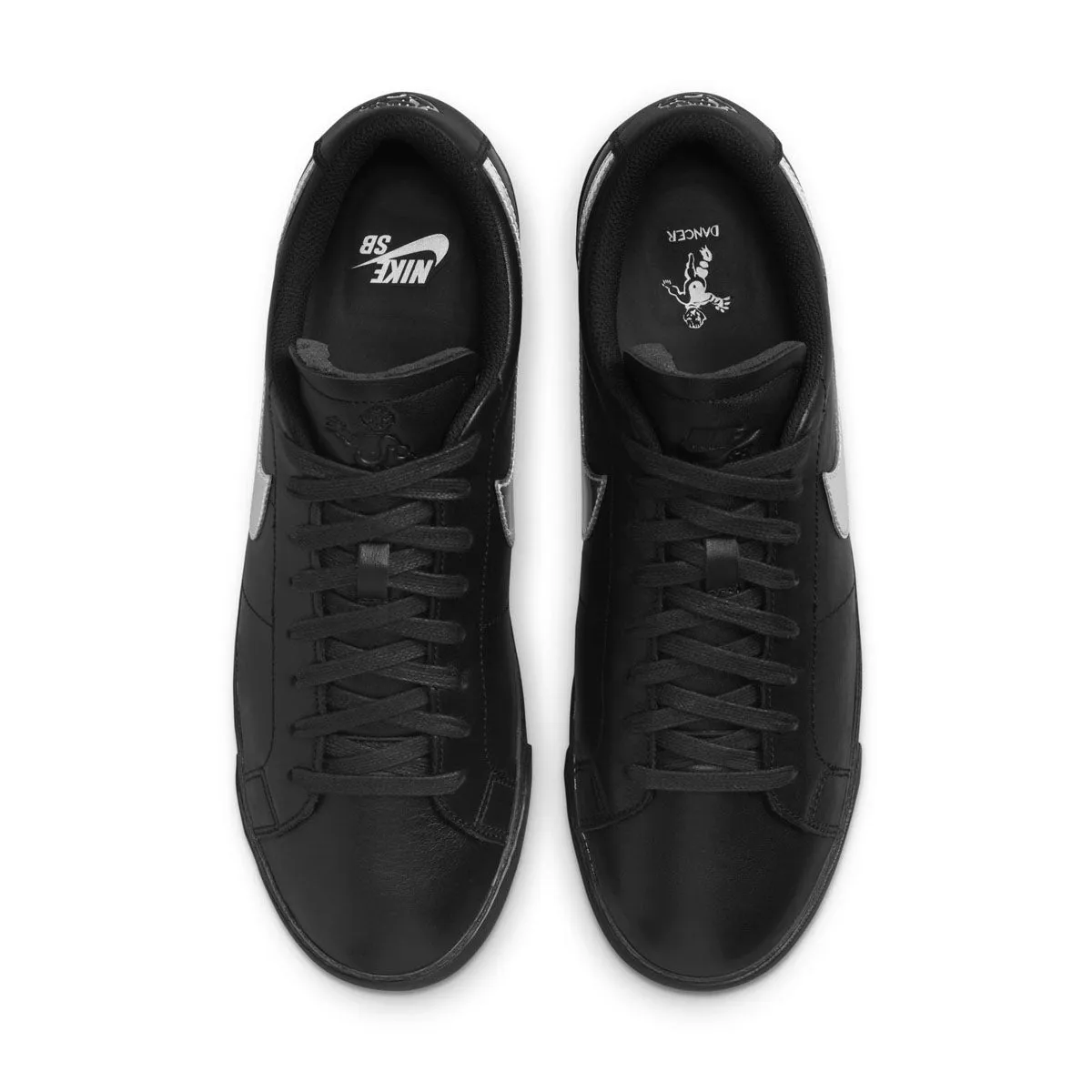 stylish men Stylish Wear '  Dancer Skateboards SB Zoom Blazer Low 'Black Metallic Silver'