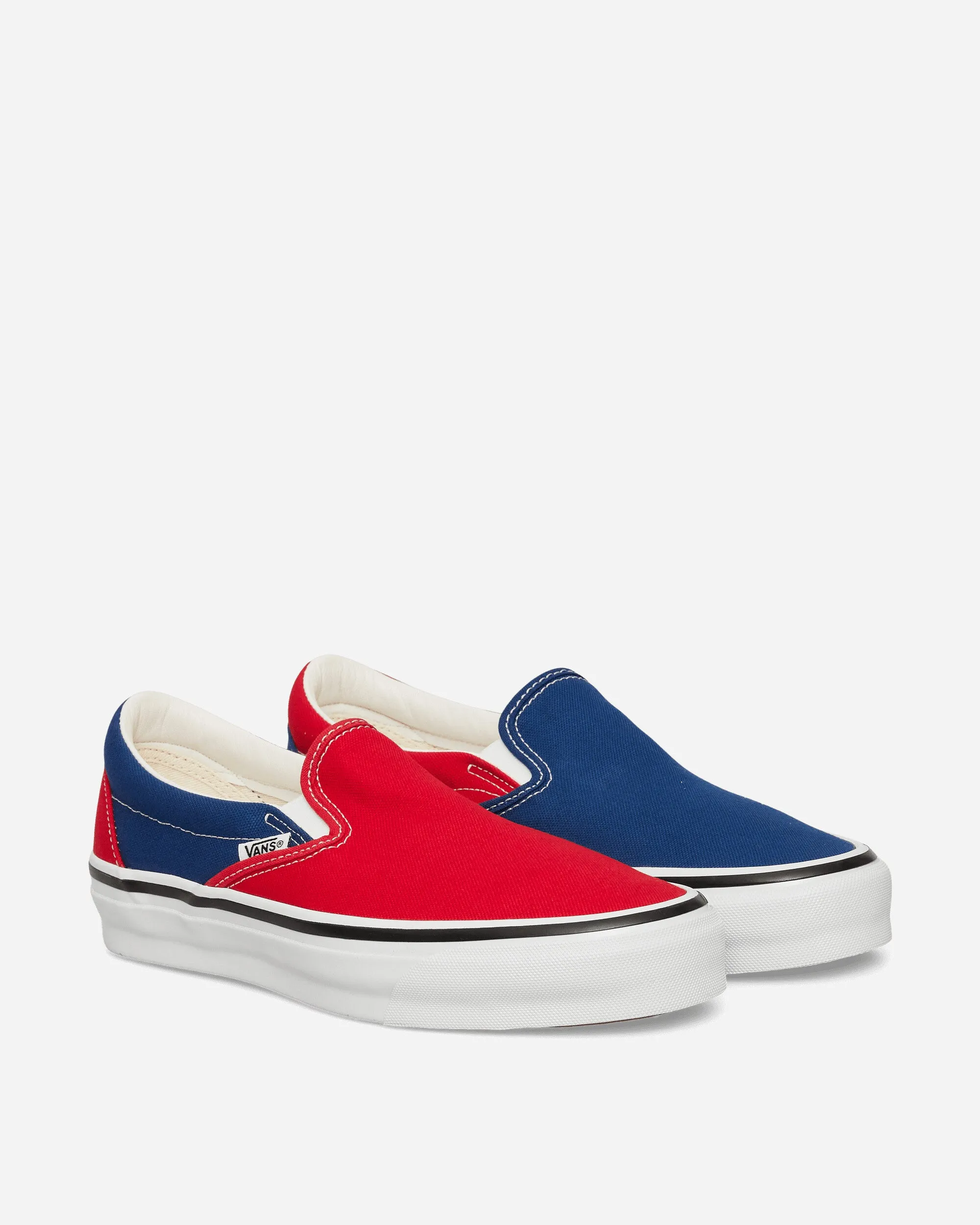 Engineered Garments Slip-On 98 Sneakers Red / Navy MoistureWicking Lace Up Closure System