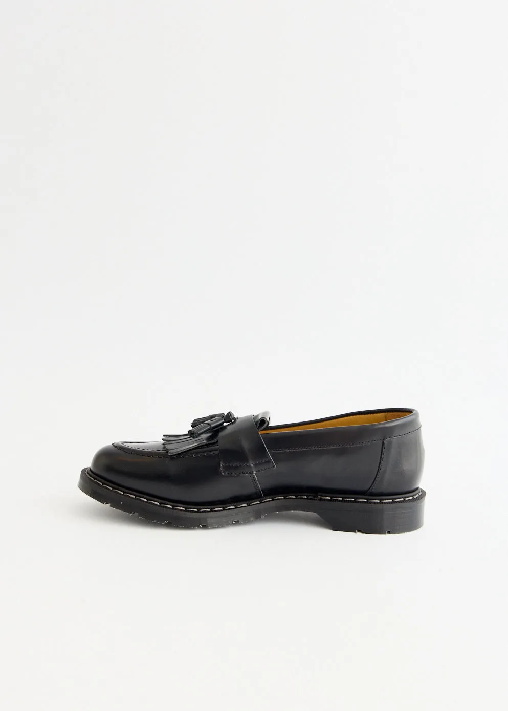 Hi-Shine Tassel Loafers Routine Focus Double Stitch
