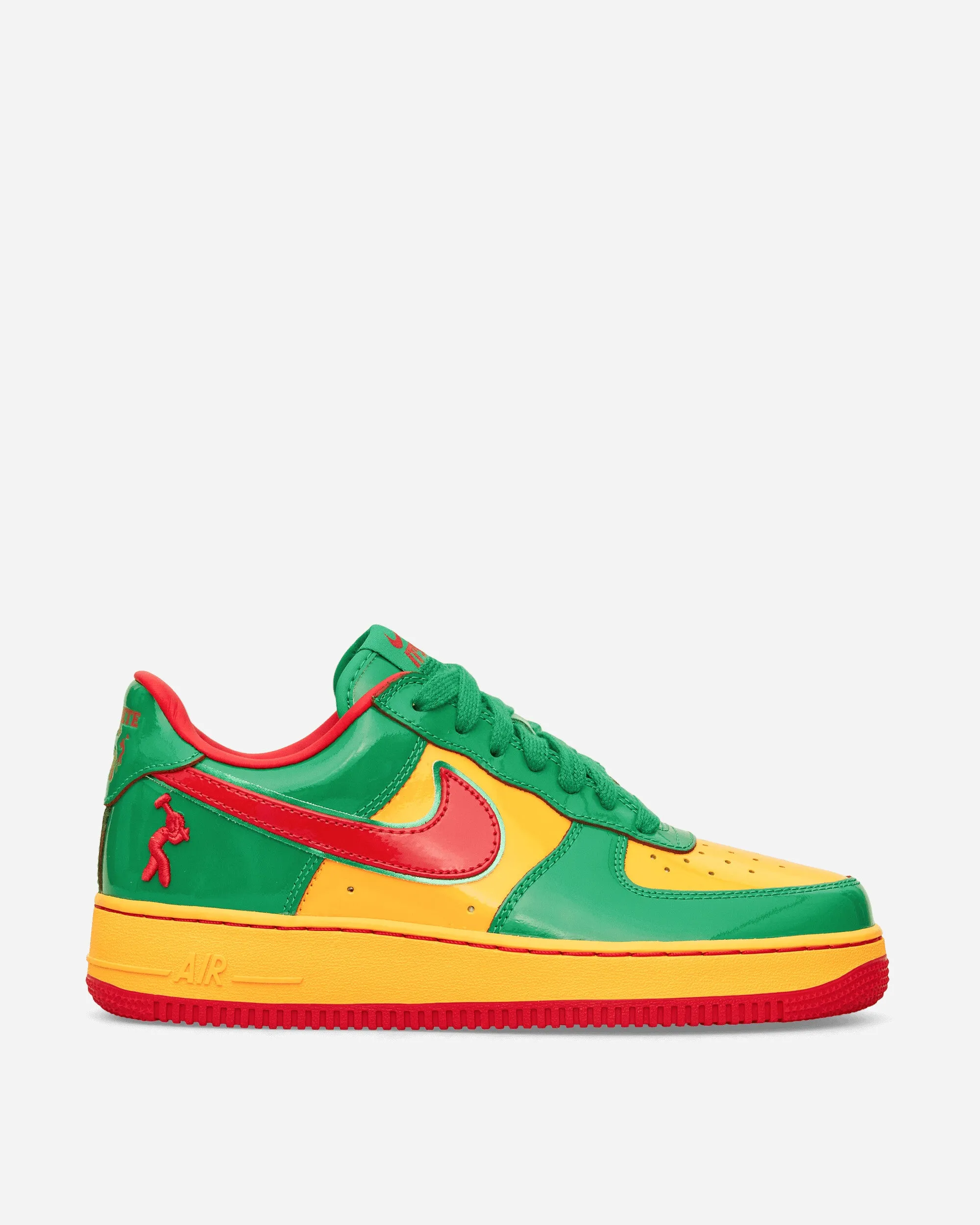 Us Force 1 Sneakers Lucky Green / Mystic Red Reflective Safety Details