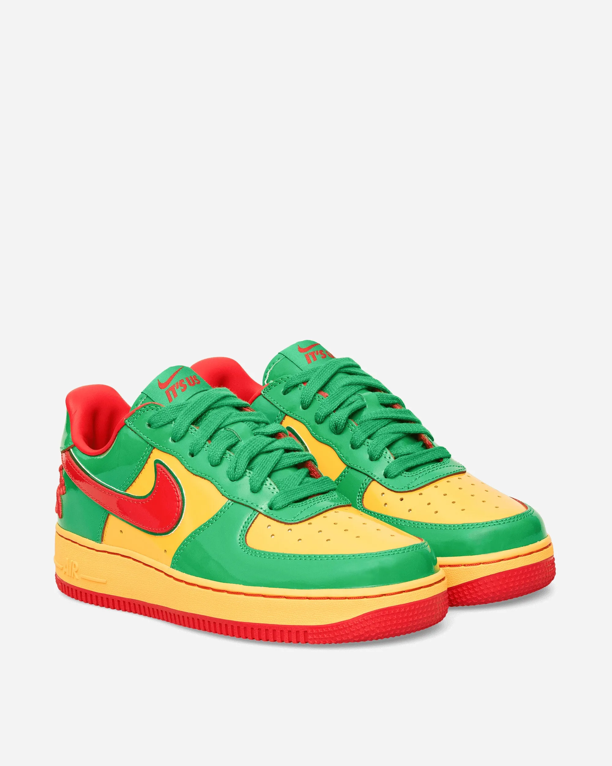 Us Force 1 Sneakers Lucky Green / Mystic Red Hybrid Cushioning