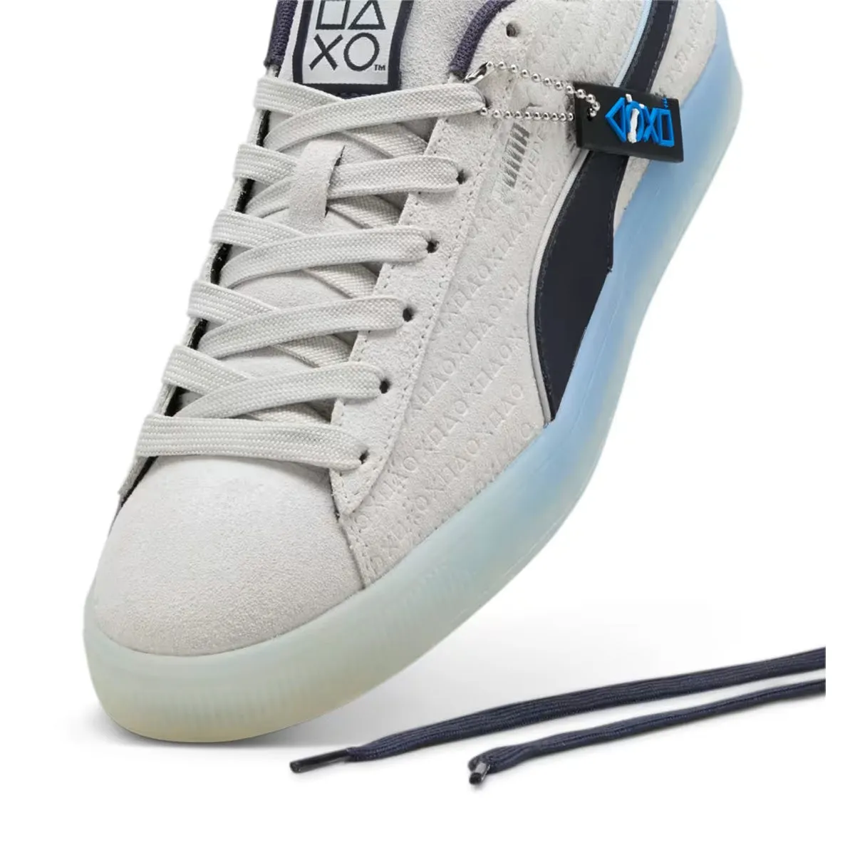   Playstation Suede 'Glacial Gray New Navy' wooden professionals - specific functions