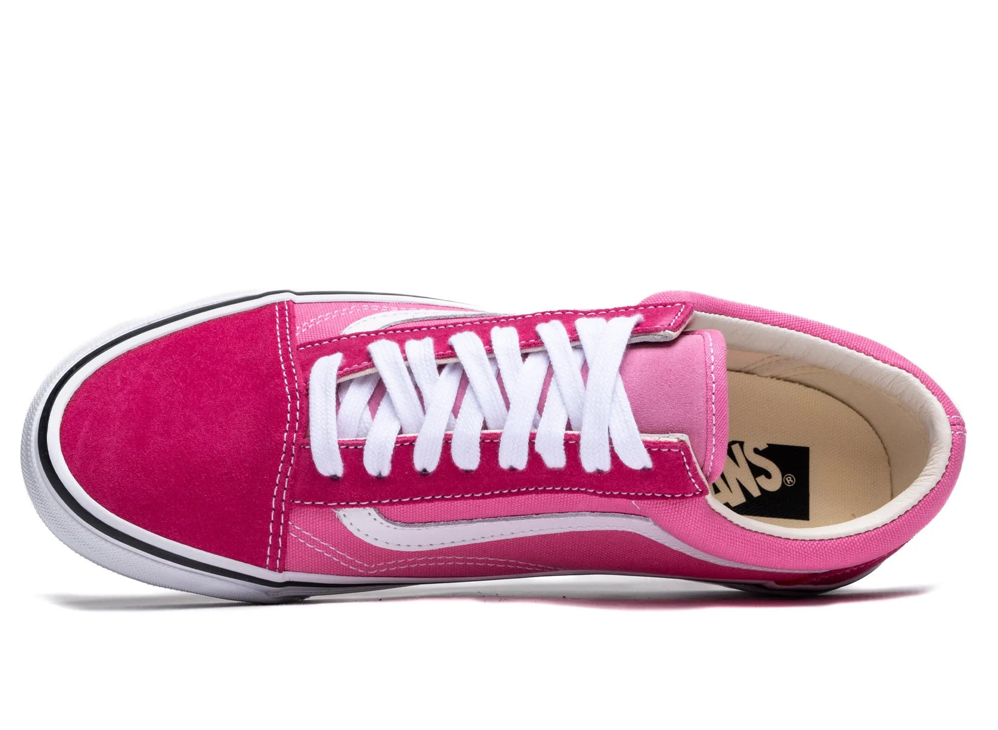 Vans LX Old Skool 2 Tone Pink Quick Flex heel cup