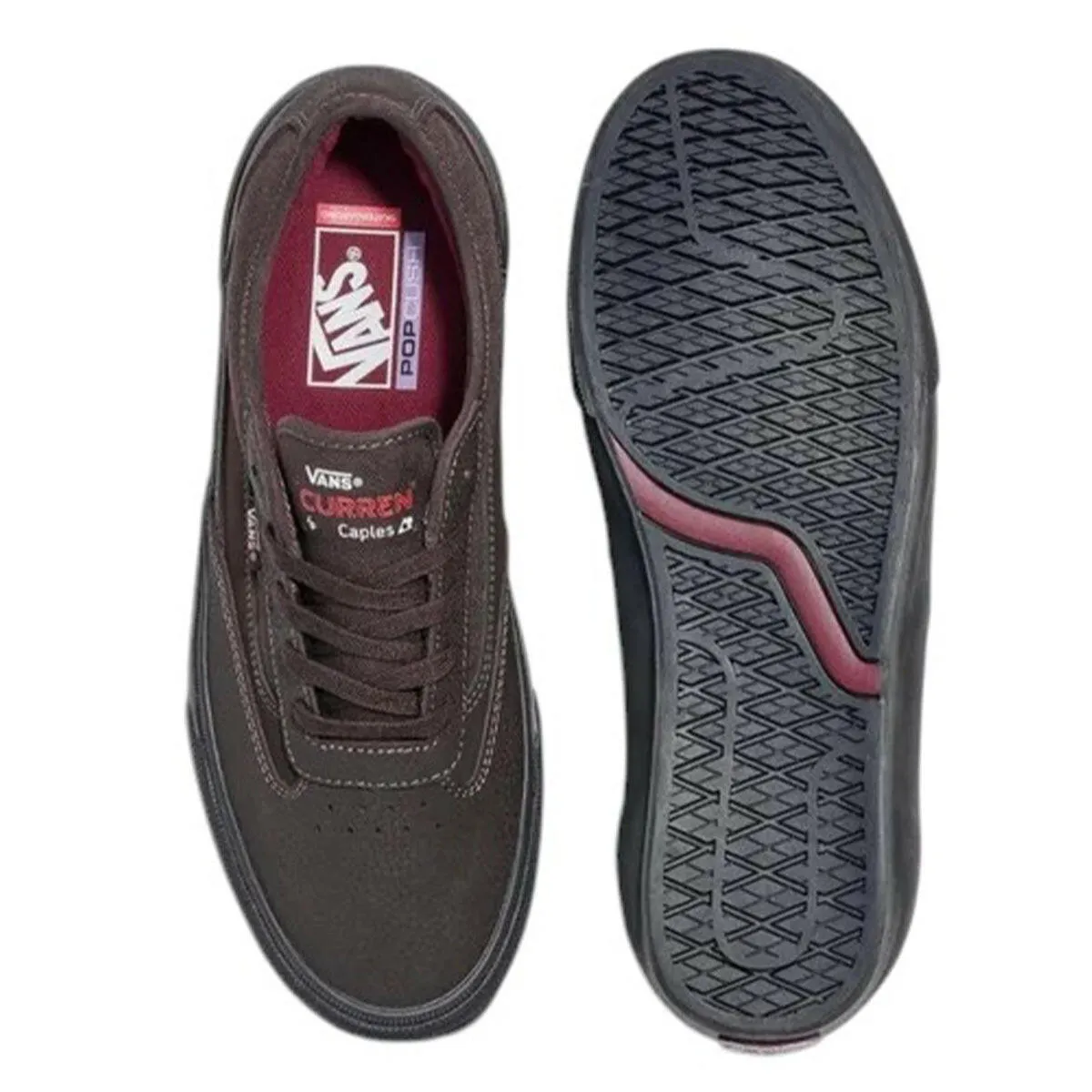 Molded Insole Vans - Skate Curren Caples Shoes Dark Brown