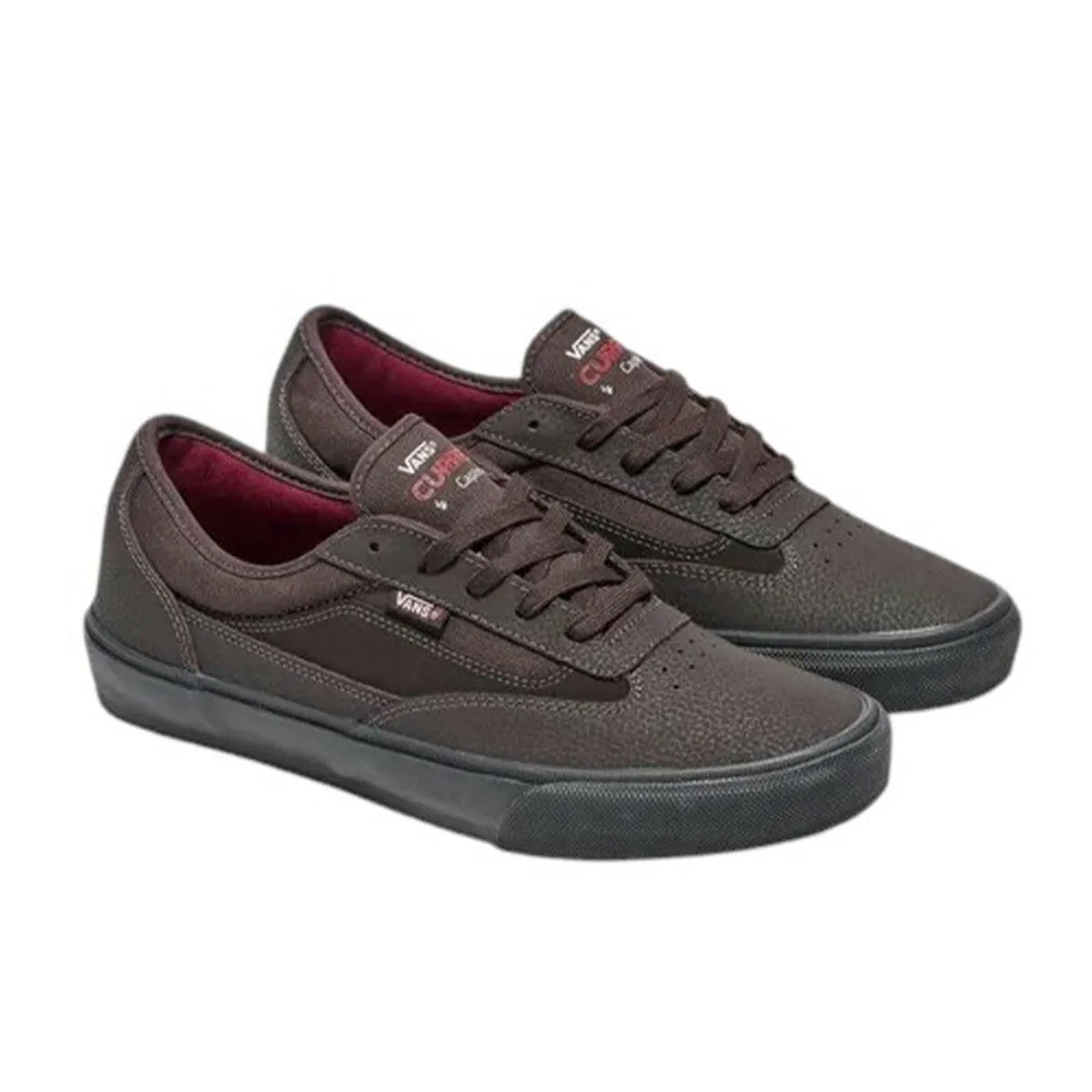 Vans - Skate Curren Caples Shoes Dark Brown Comfortable Collar